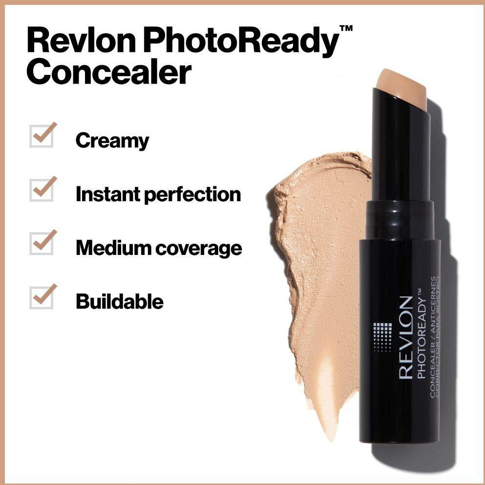 Revlon Concealer Stick  Photoready Face Makeup For All Skin Types  Longwear Medium- Full Coverage With Creamy Finish  Lightweight Formula  005 Medium Deep  0.16 Oz