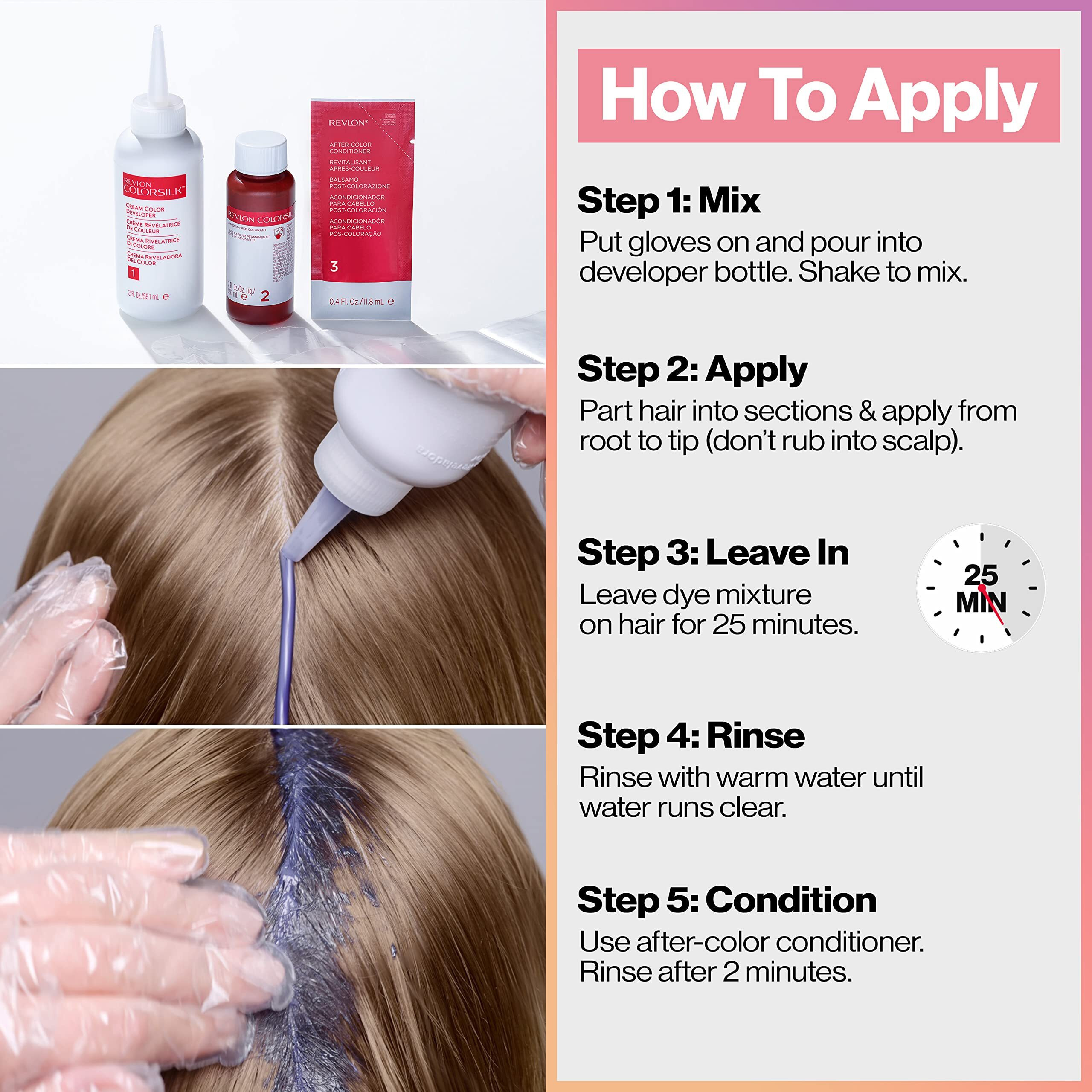 Revlon Permanent Hair Color Colorsilk Digitones With Keratin  92D Pastel Lavender (Pack Of 1)