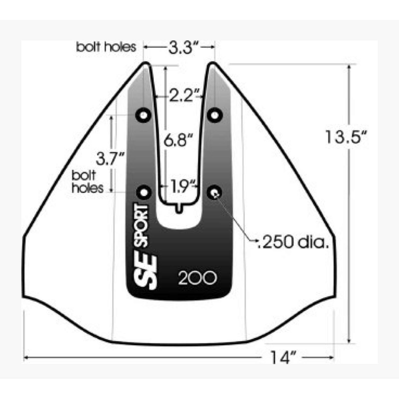 Se Sport 200 Hydrofoil  Fits 8 Hp - 40 Hp Engines