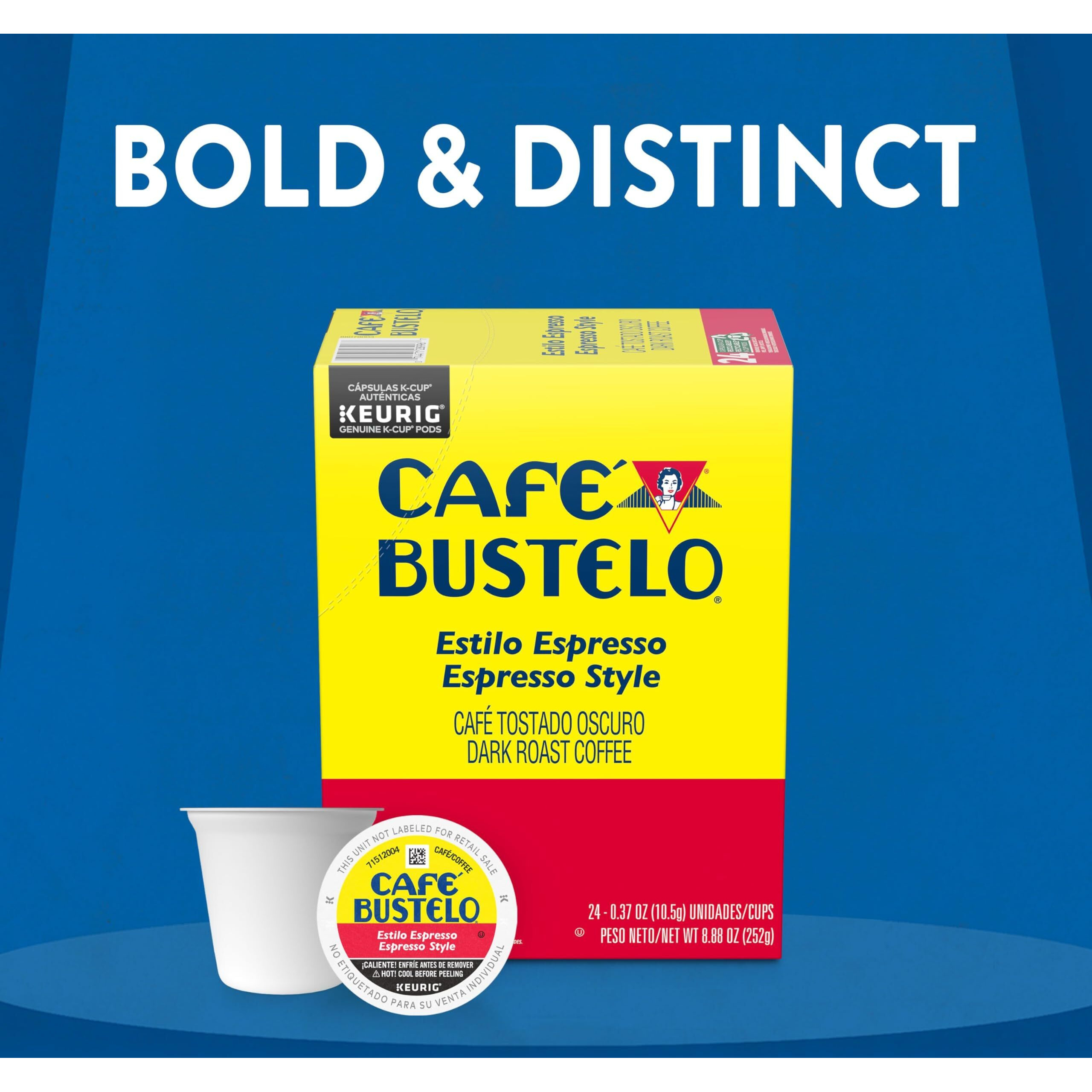 Caf Bustelo Espresso Style Dark Roast Coffee  96 Keurig K-Cup Pods