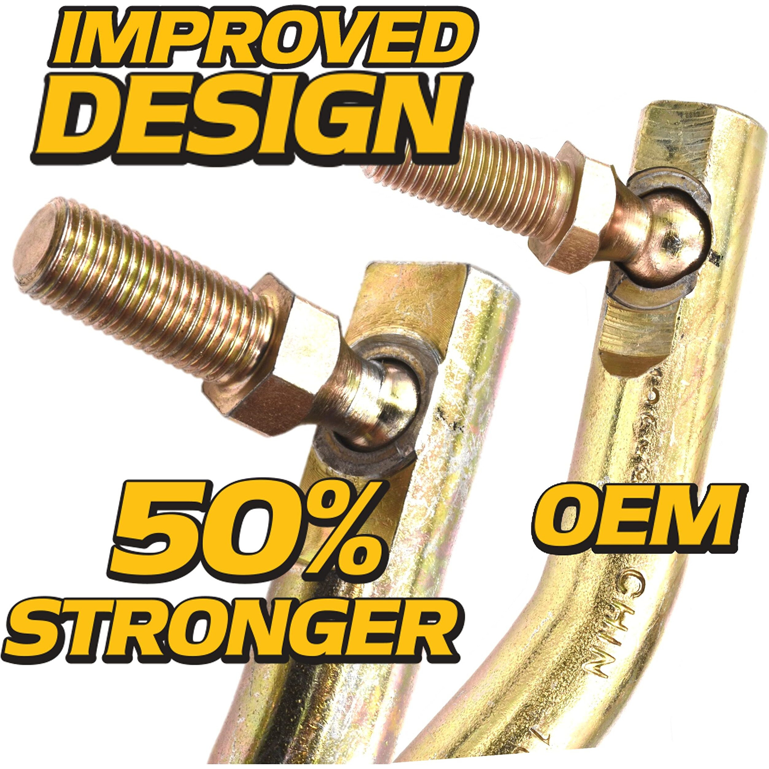 Hd Switch - Adjustable Lh/Rh Steering Drag Link Set Fits 436884 & 436885 Husqvarna Craftsman Ayp Poulan Pro Jonsered Redmax  Fits 532436884 & 532436885  583513301 & 583513401 +Plus 2 Sector Gear Caps