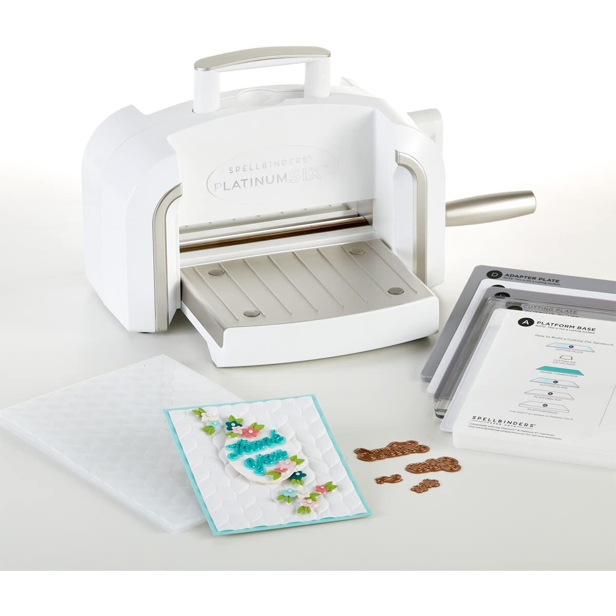 Spellbinders Platinum Die Cutting And Embossing Machine (6 Inch Platform + Universal Plate System)