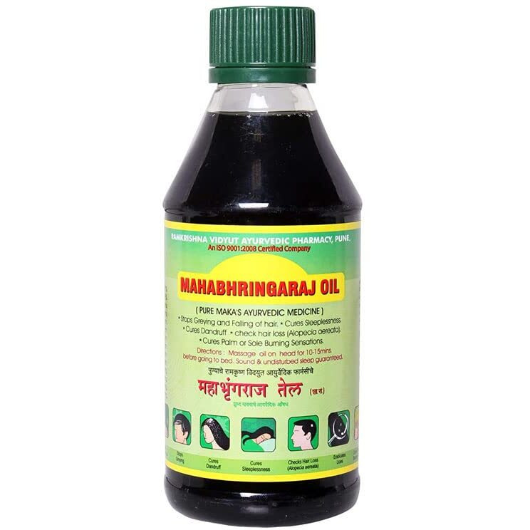 Rvap Mahabhringraj Oil 500Ml | Pure Indian Maka's Ayurvedic Oil For Hair Care | Enriched With Various Indian Herbs And Ingredients (17 Fl Oz)