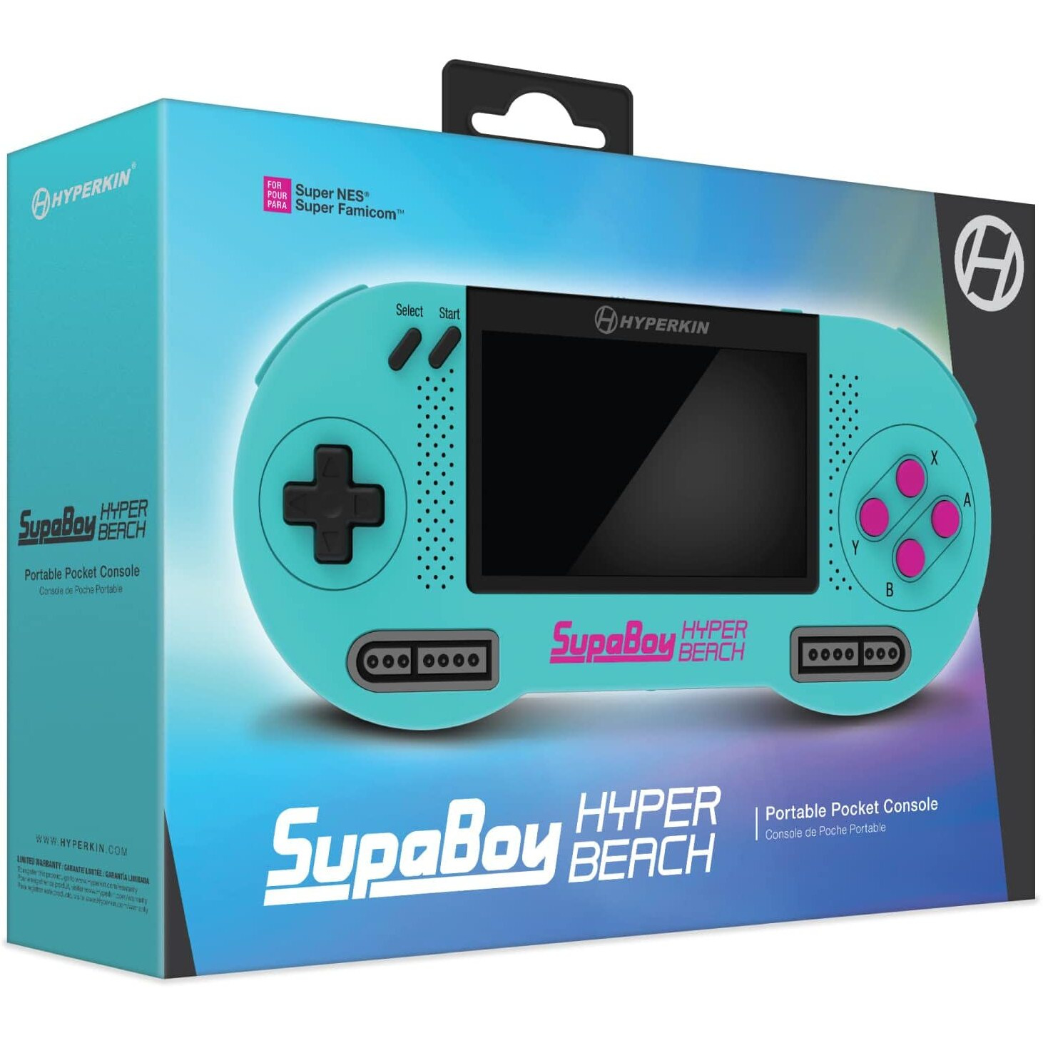 Hyperkin Supaboy Portable Pocket Console For Super Nes/Super Famicom (Hyper Beach) - Super Nes