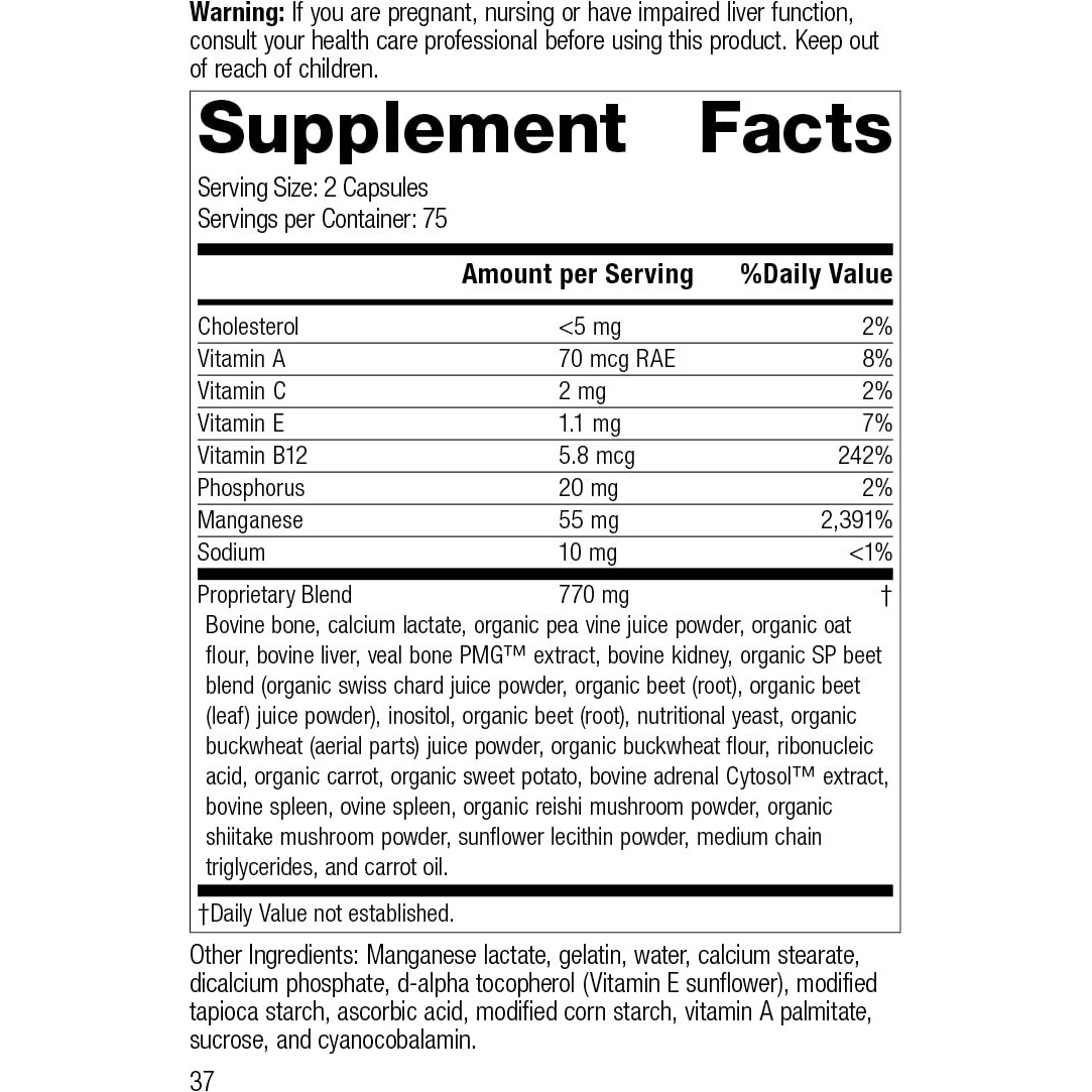Standard Process Ligaplex I - Whole Food Supplement  Manganese Supplement  Bone Health And Bone Strength  Joint Support With Phosphorus  Shitake  Calcium Lactate  Beet Root And More - 150 Capsules