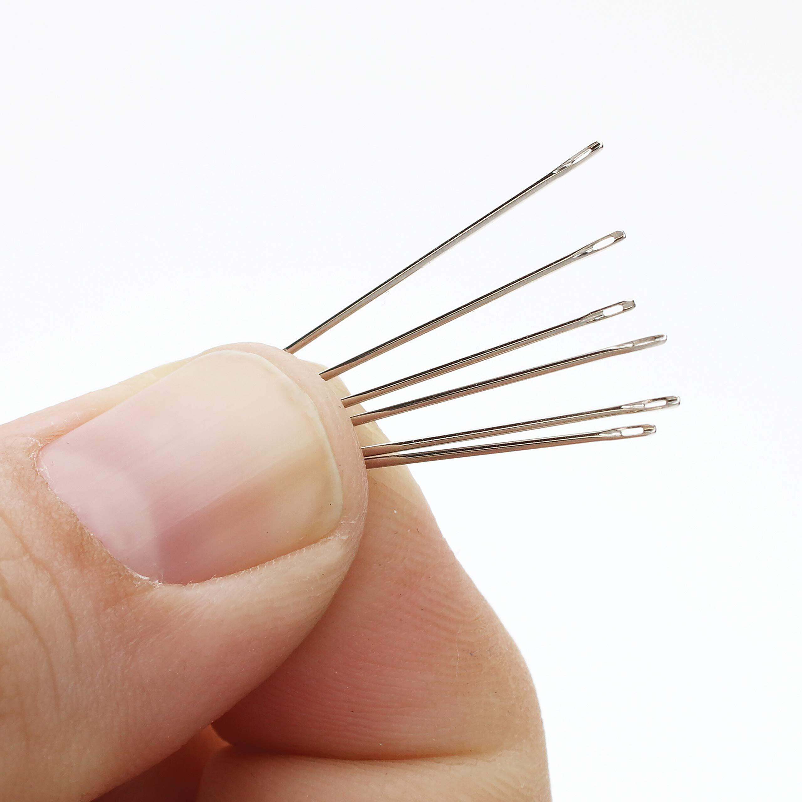 John James Glovers Needles  Size 10  32.5Mm In Length And 0.53Mm In Diameter  Pack Of 25  Triangular Point  Ideal To Pass Through Tougher Materials Such As Leather  Suede  Vinyl And Soft Plastics