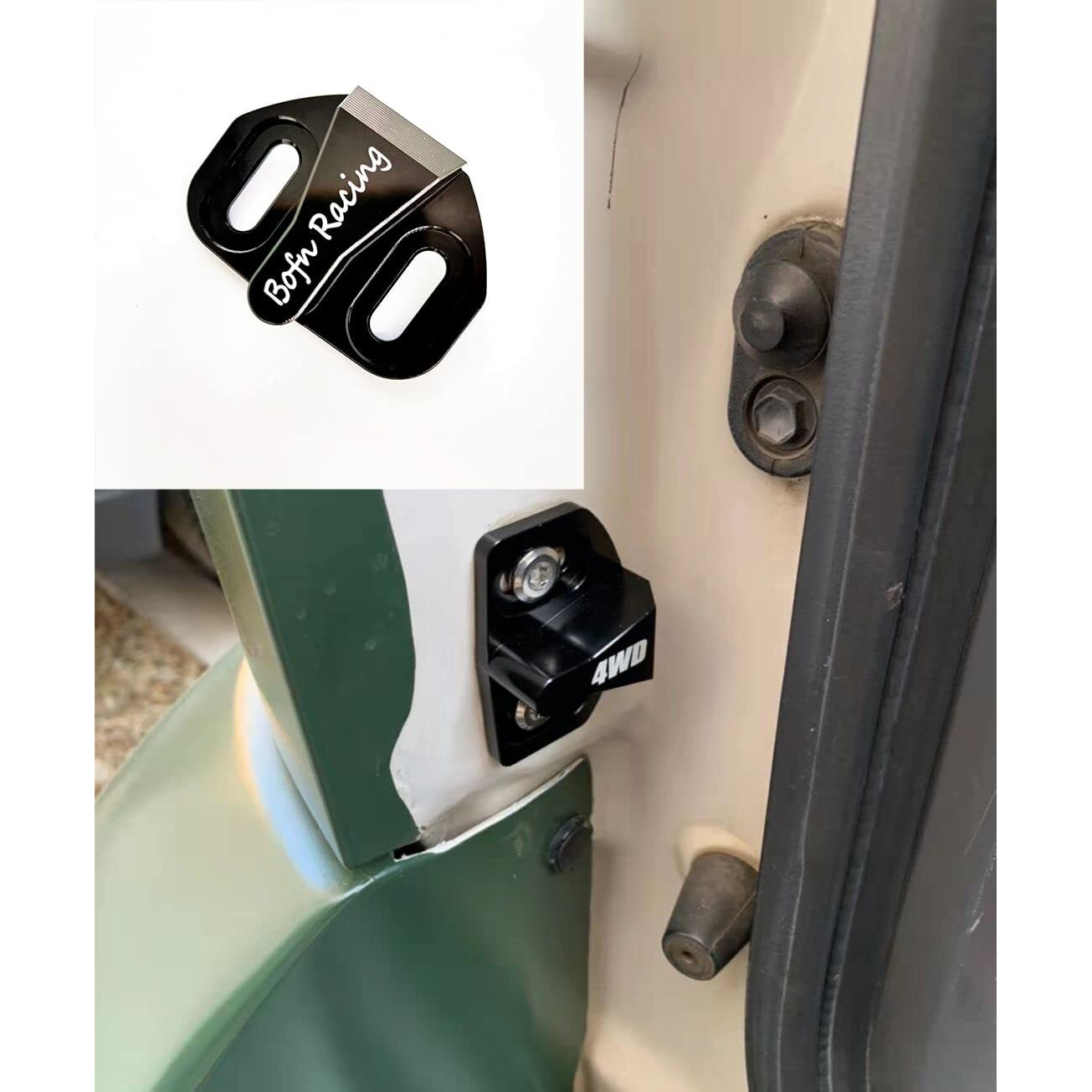 Bofn Racing Tailgate Latch Bumper Stop  Bumper Striker Cushion Compatible With Toyota Fj Cruiser 2007-2021  Prado 120 150 Gx460 Gx470 2003-2021  Rav4 2006-2012