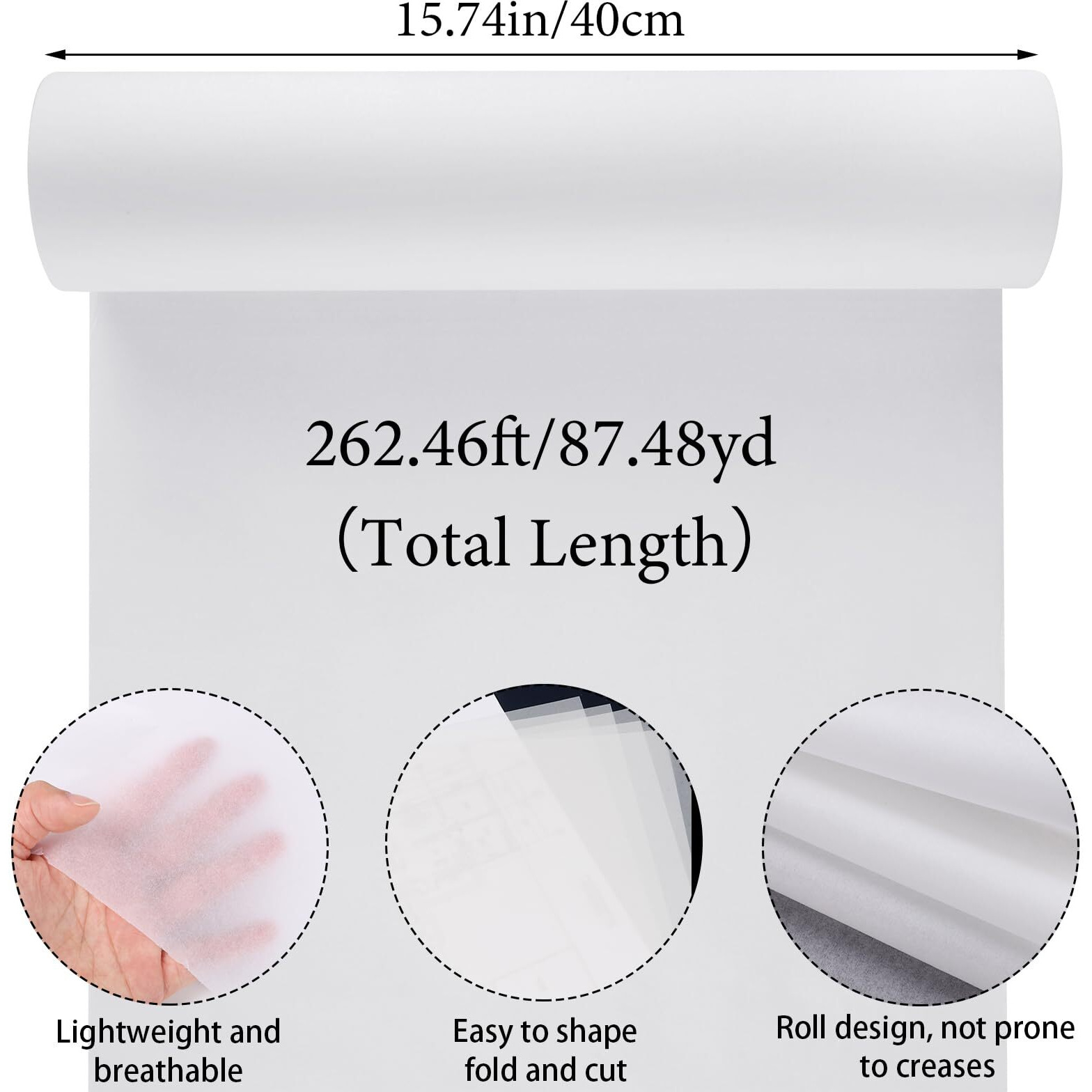 White Tissue Paper 15.74In X 87.48Yd Acid Free Archival Tissue Paper 17G Unbuffered Acid Free Tissue Paper No Lignin Acid Free Tissue Paper For Storage  Christmas Gift Wrapping  Preserving Clothing