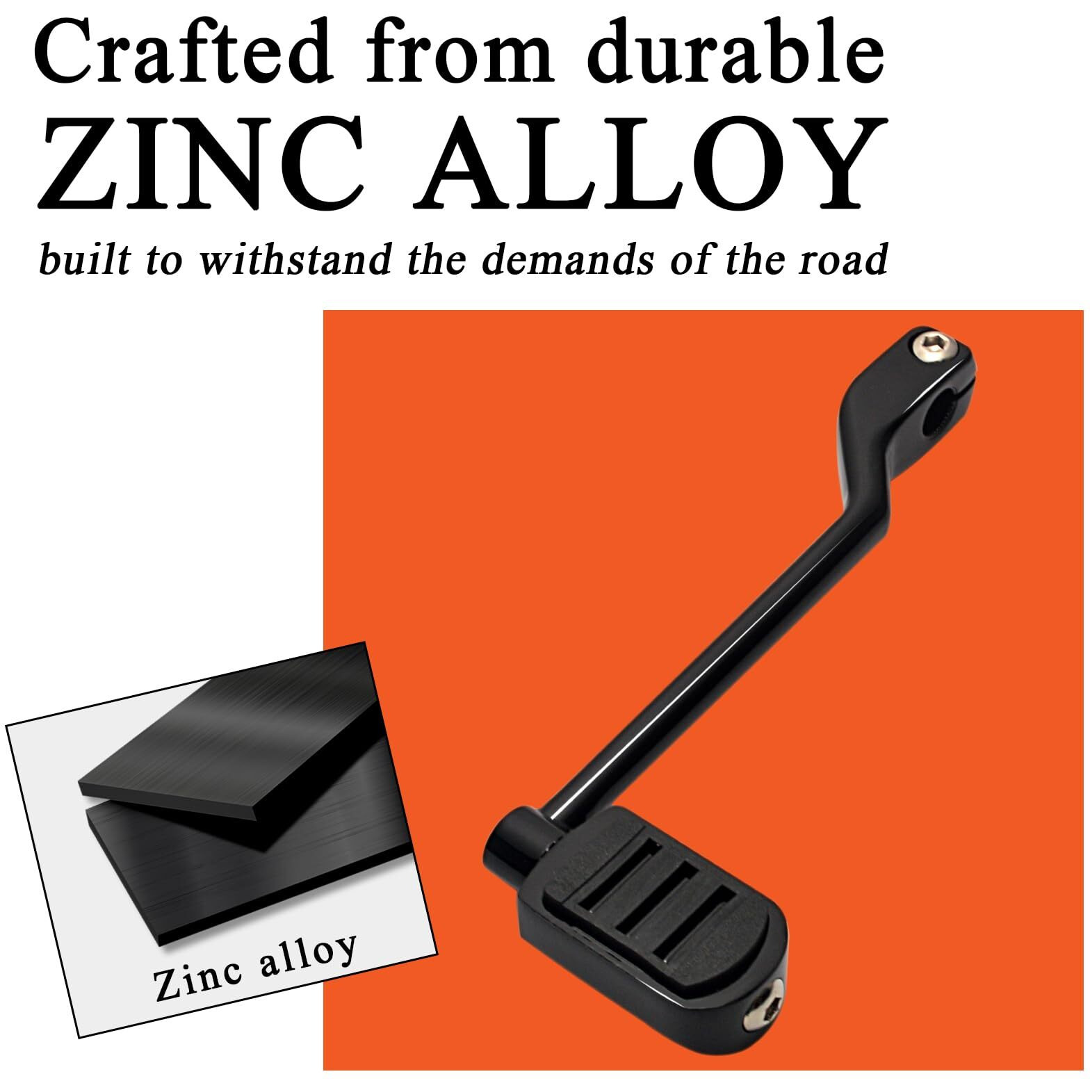 Fovplue Heel/Toe Shifter Levers W/Shift Pegs  Front And Rear Shifter Pegs For Harley '86-'17 Fl Softail  88-Later Touring Cvo Road Glide Street Glide Electra Glide Road King And '08-Later Trike  Bk2
