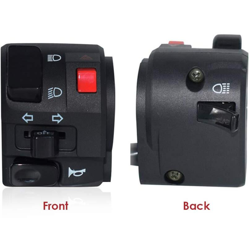 7/8"" 22Mm Left Atv Motorbike Handlebar Switch Motorcycle Horn Turn Signal Warning Light Switches