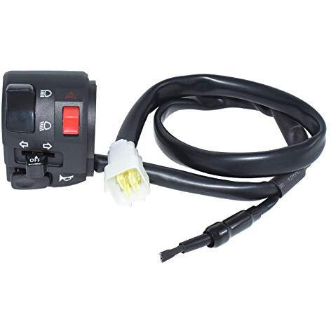 7/8"" 22Mm Left Atv Motorbike Handlebar Switch Motorcycle Horn Turn Signal Warning Light Switches