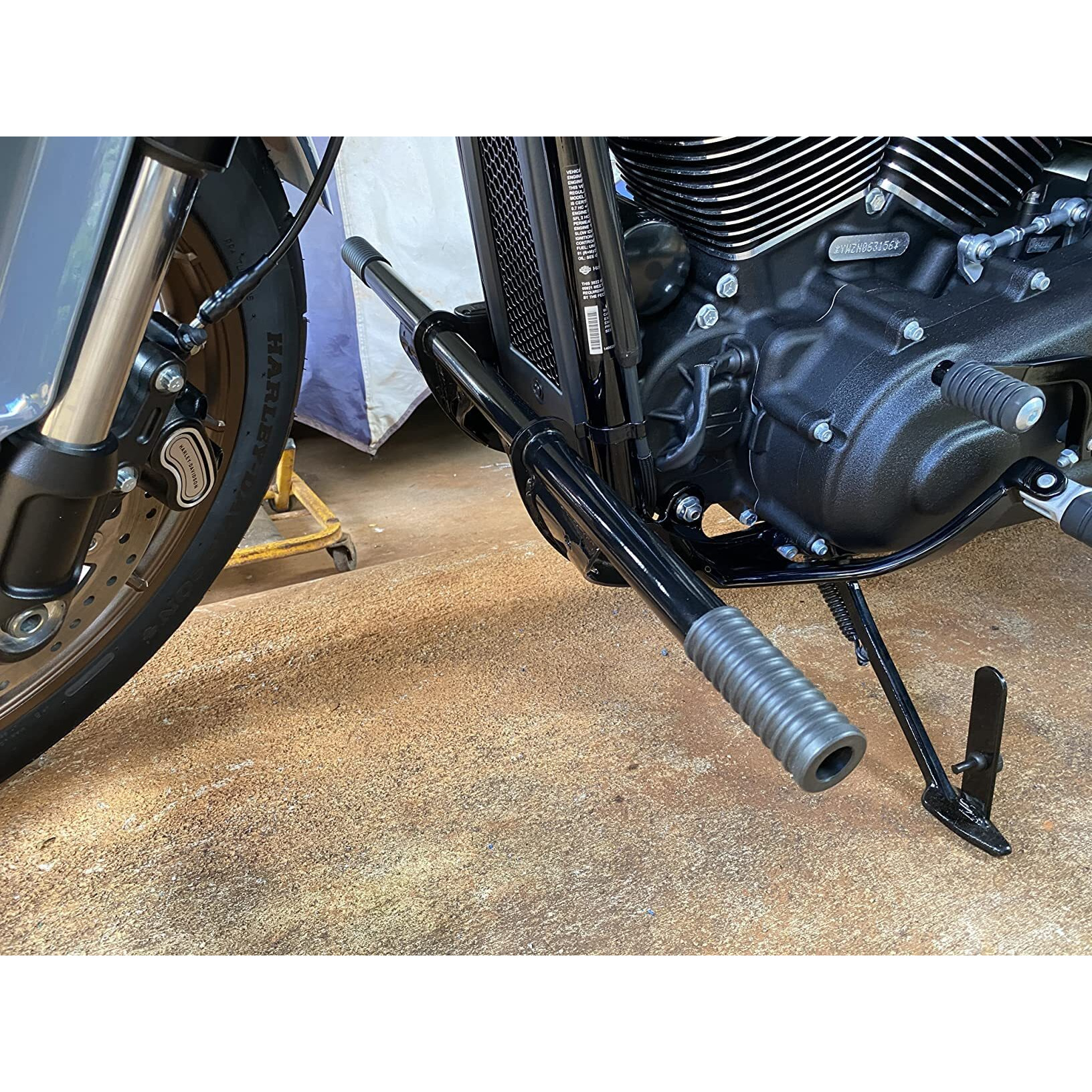 Wowtk Highway Footpeg Engine Guard Crash Bar Fits For Harley Softail Street Bob Low Rider Low Rider S 2018 2019 2020 2021 2022 2023 2024