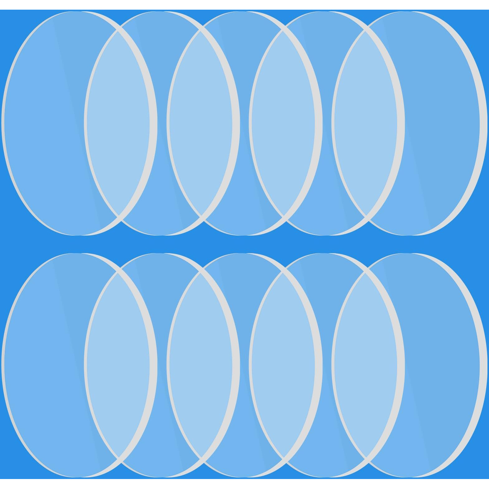Copkim 10 Pcs Replacement Laser Lens Compatible With D1  D1 Pro  M1 Series Laser Engraver Laser Coated Mineral Crystal Lens Compatible With 10W 20W Diode Laser Module (14Mm)