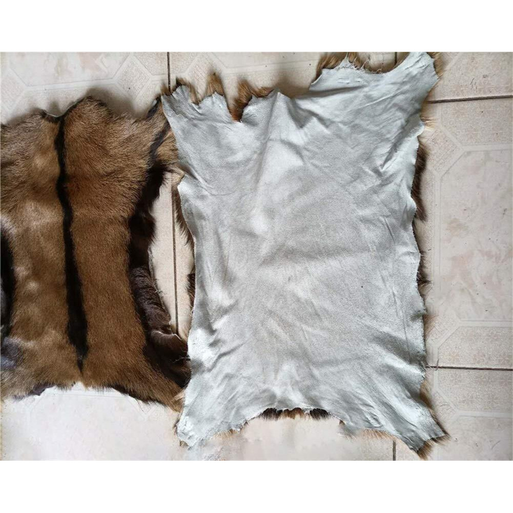 Real Antelope Goat Hide Fur Skin Pelt Fur Sheepskin Leather Fur Skin Clothing Accessories 1Pcs (Approx 16"&quotX20"")
