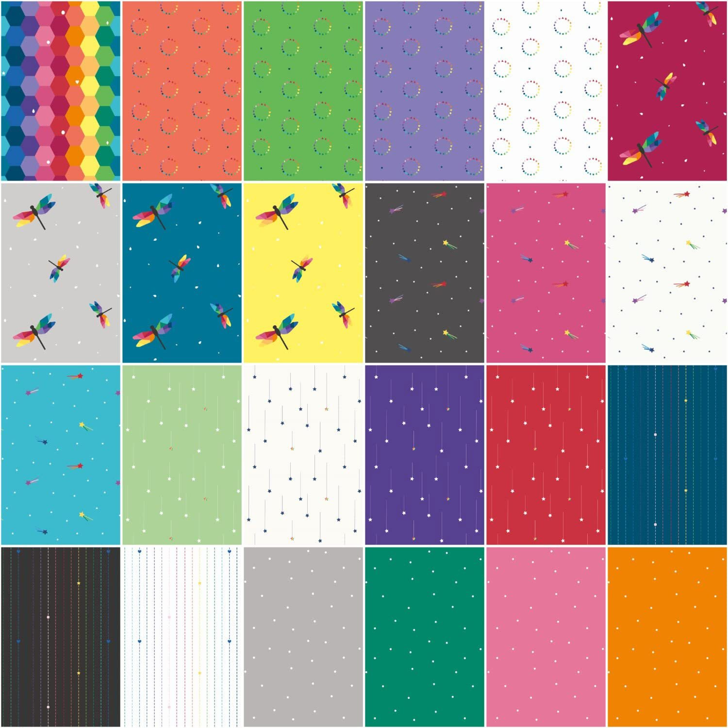 Kristy Lea Imagine Rolie Polie 40 2.5-Inch Strips Jelly Roll Riley Blake Designs Rp-12160-40