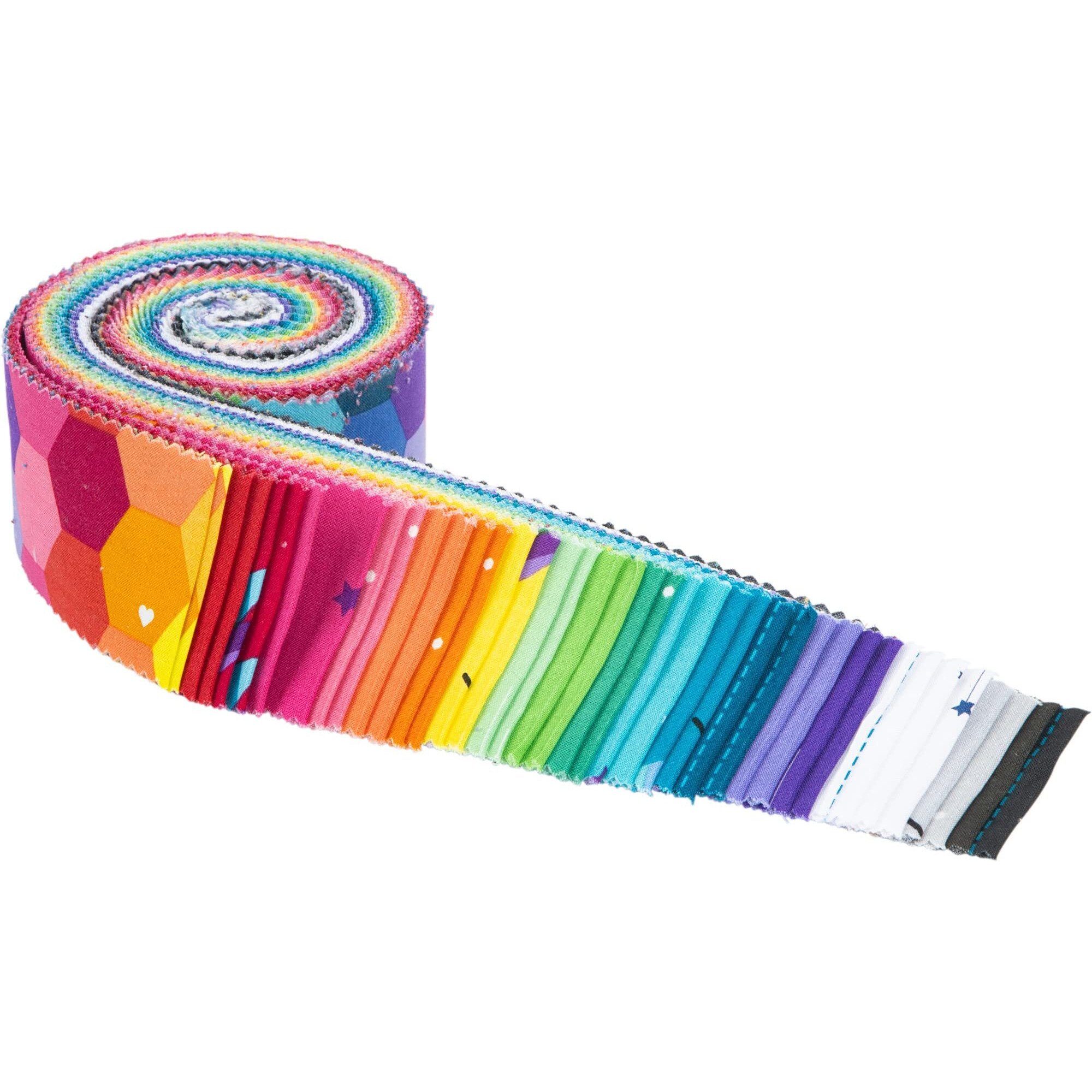 Kristy Lea Imagine Rolie Polie 40 2.5-Inch Strips Jelly Roll Riley Blake Designs Rp-12160-40