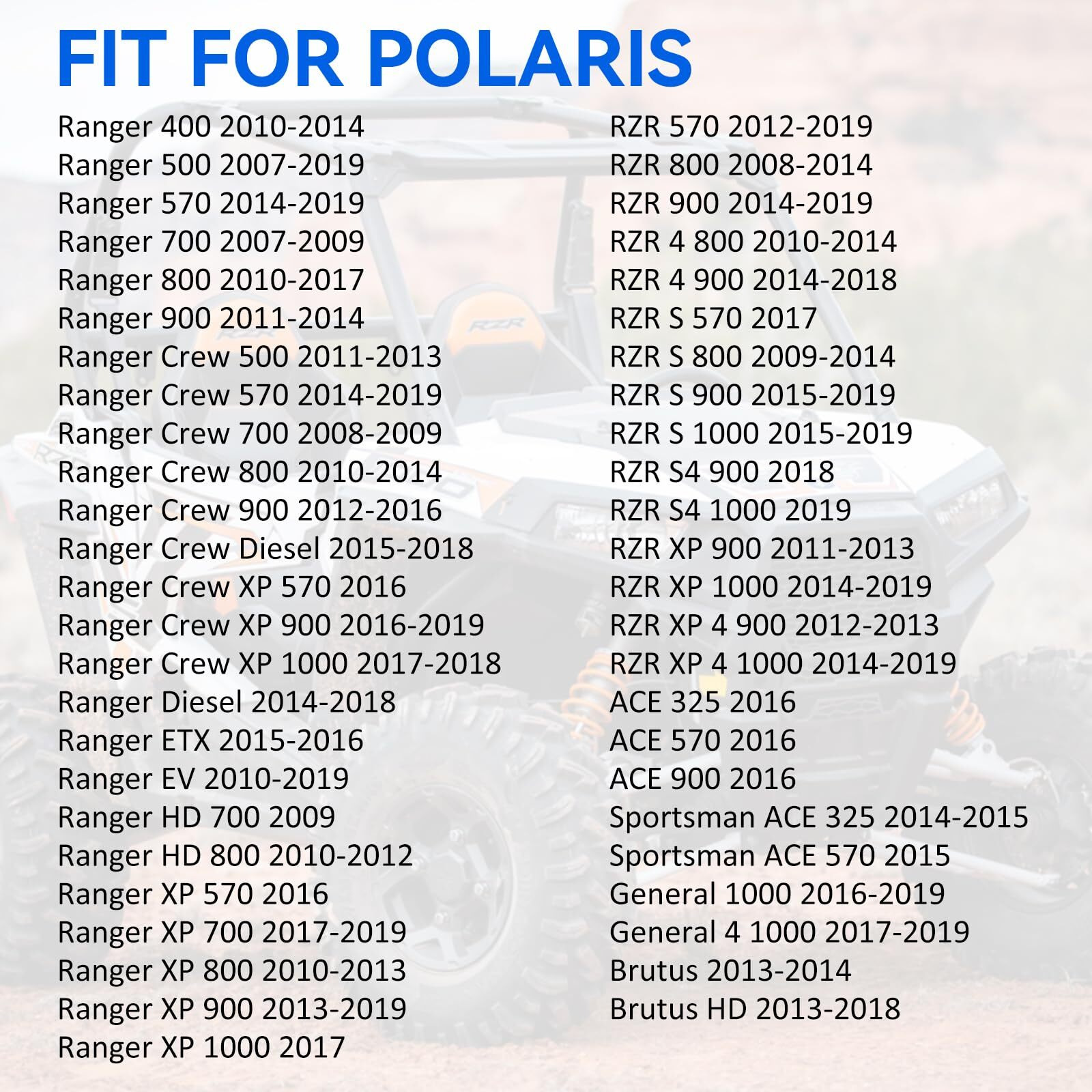Brake Master Cylinder For Polaris Rzr 570 800 900 1000 Brutus Ranger 400 500 570 700 800 900 1000 Ace 325 570 900 General 1000 Oem1911515