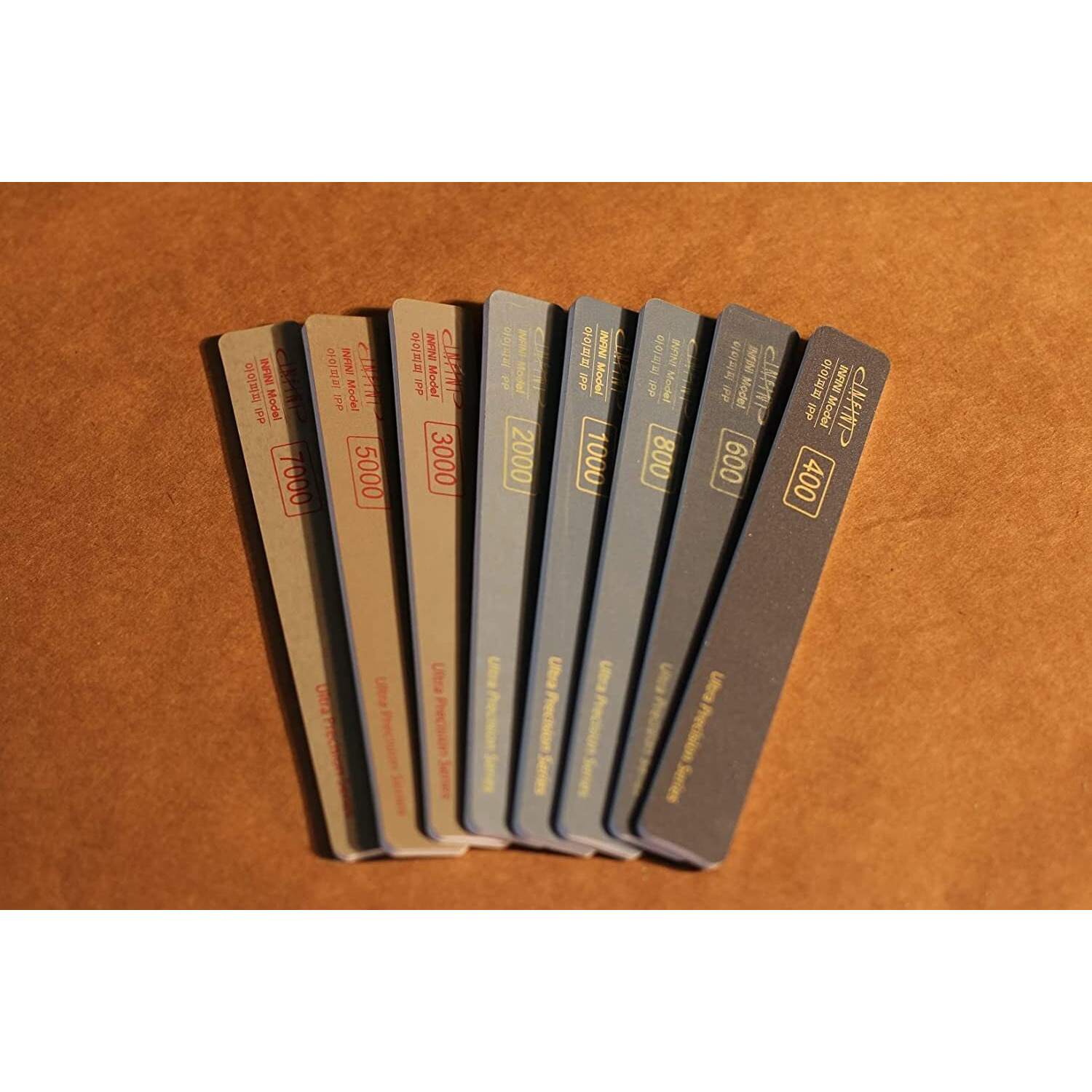 Infini Model Premium Ultra Precision Soft Sanding Stick For Plastic Models Washable And Reusable 4 Stick/Pack (Full Set Ipm-0000 Blue