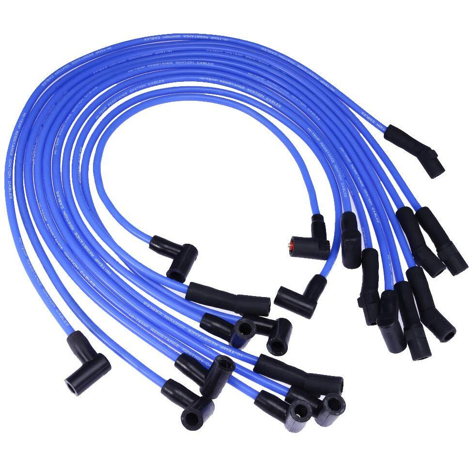 New Racing 9Mm Blue Spark Plug Wire Set Ignition Wire Set Replacement For Ford F-150 F150 Mustang 5.0L 5.8L  Sbf 302