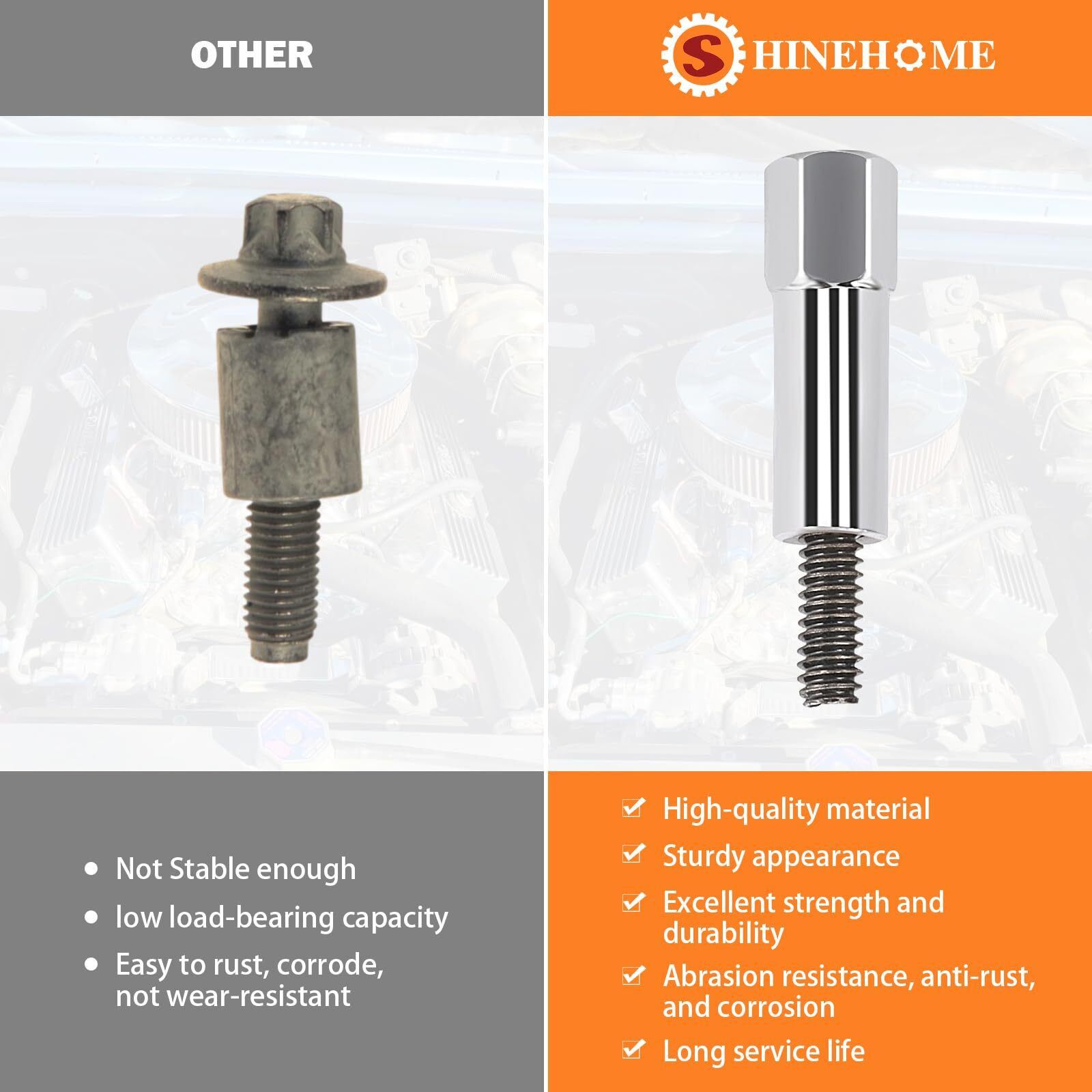 Valve Cover Bolts Kit Compatible With Chevy 350 283 305 327 383 Sbc Valve Covers Bolt Studs Small Block Chrome Steel Valve Covers With Black Oxide Finish