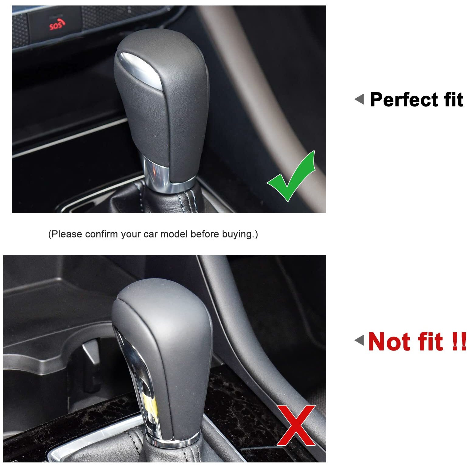 Anfokas For Mazda 3 6 Cx-5 Cx-3 Cx-9 Accessories Car Auto Gear Shift Knob Cover Trim Cap Gear Panel Gears Interior Decoration Sticker Sporty -Carbon Fiber Style