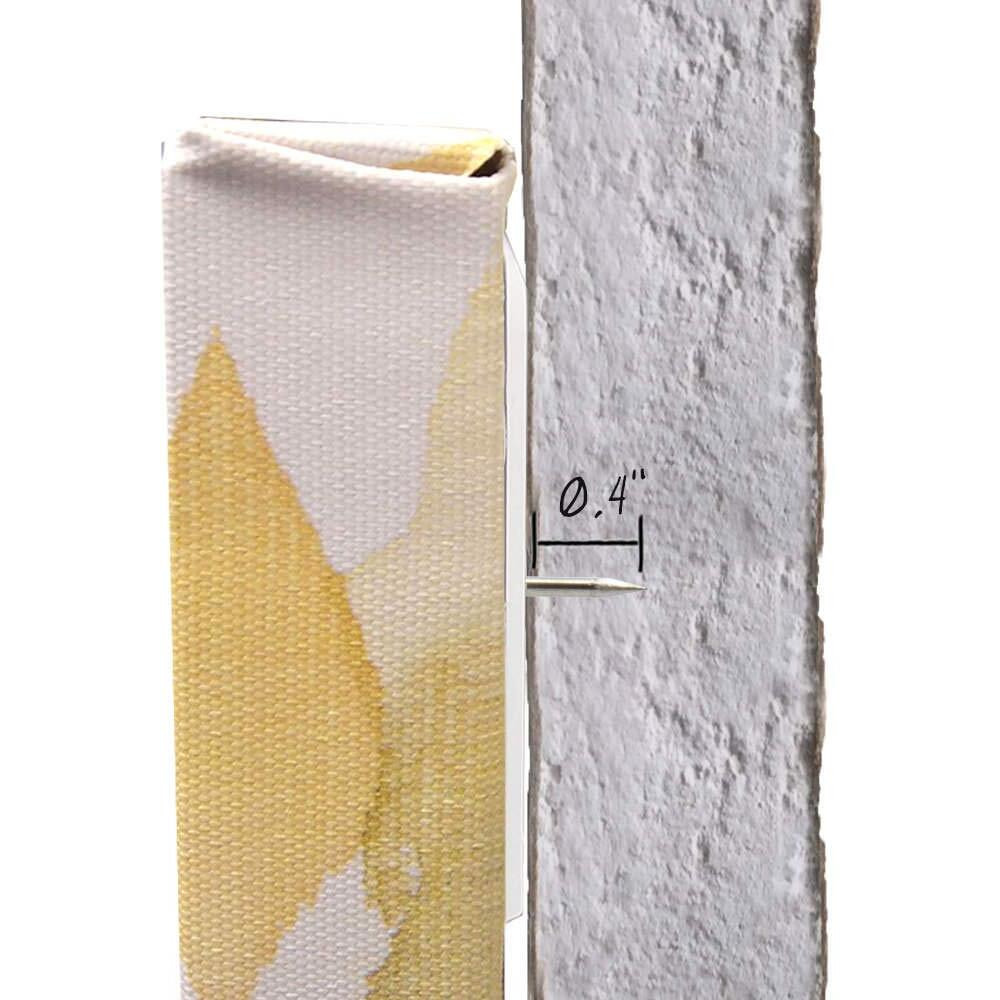 Under The Roof Decorating 5-100200 20 Lbs Place&Push Canvas Hangers   White