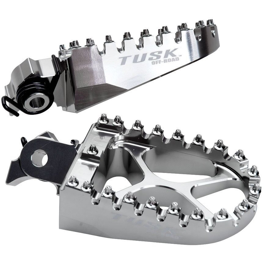 Tusk Billet Race Foot Pegs With Springs For Kawasaki Klr650 1987-2018 2022