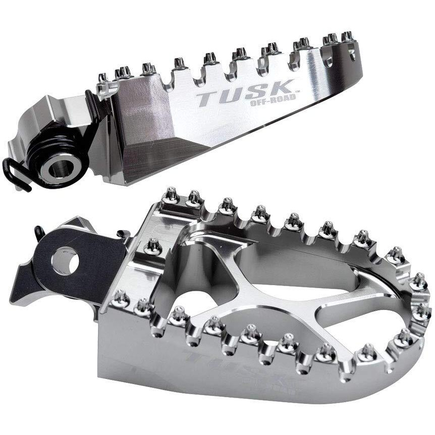 Tusk Billet Race Foot Pegs With Springs For Kawasaki Klr650 1987-2018 2022