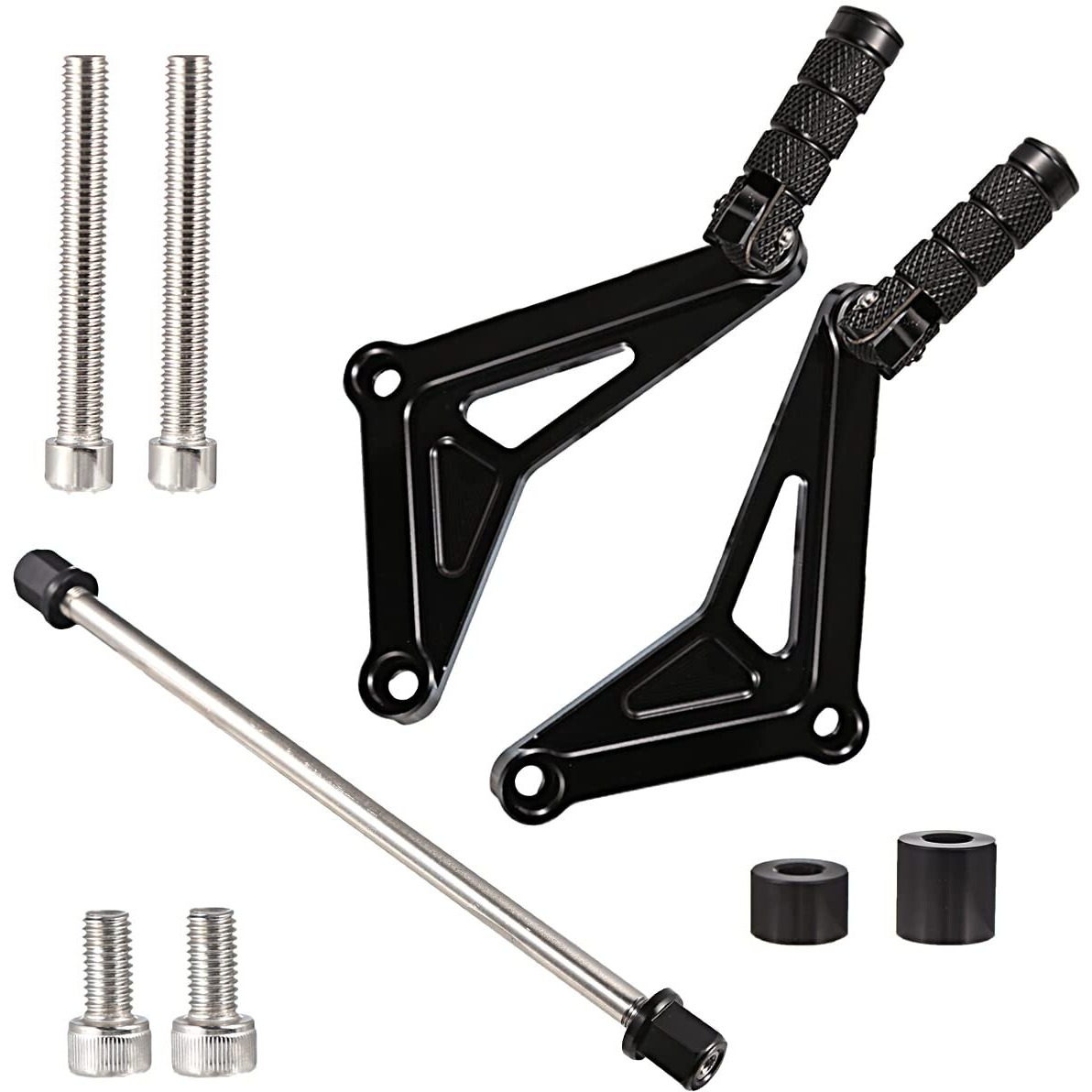 Rear Passenger Footrest Foot Pegs Bracket For Honda 2018-2022 Monkey 125 (Black)