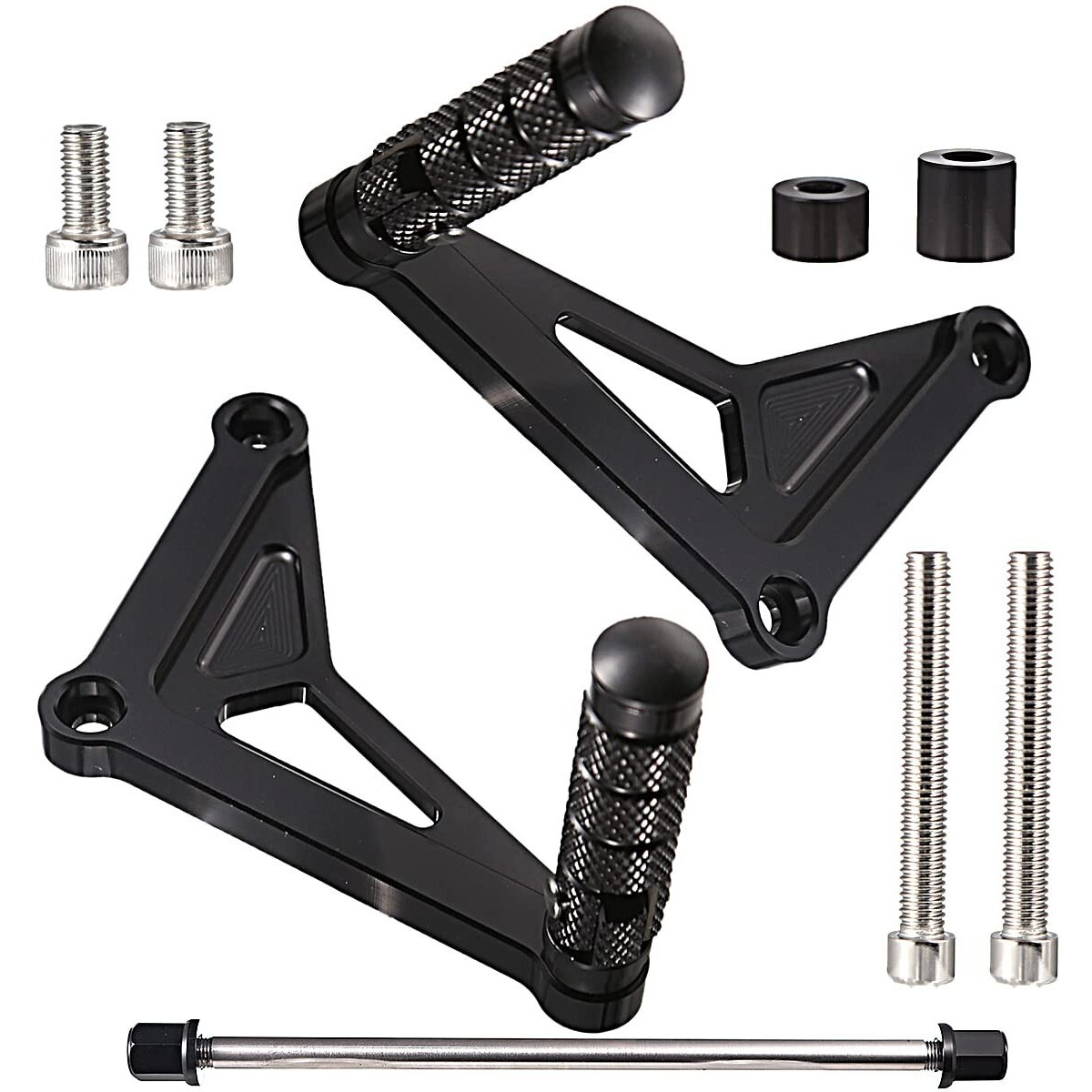 Rear Passenger Footrest Foot Pegs Bracket For Honda 2018-2022 Monkey 125 (Black)