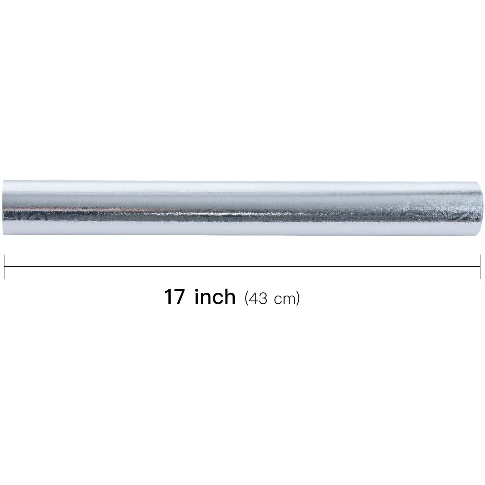 Lezakaa Silver Gift Wrapping Paper - Vintage Floral Embossed Foil Mini Roll For Birthday  Christmas Holiday - 17 Inches X 32.8 Feet (46.25 Sq.Ft.)