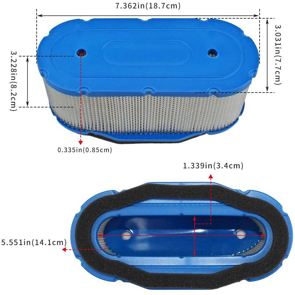 Locopow Air Filter & Pre Filter 11013-7024 11013-7005 11013-7010 11013-7027 Replacement For Kawasaki Fh601V Fh641V Fh680V Fh721V