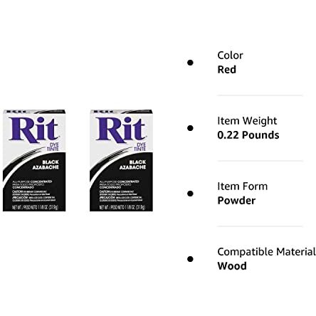 Rit All-Purpose Powder Dye  Black (2 Pack)