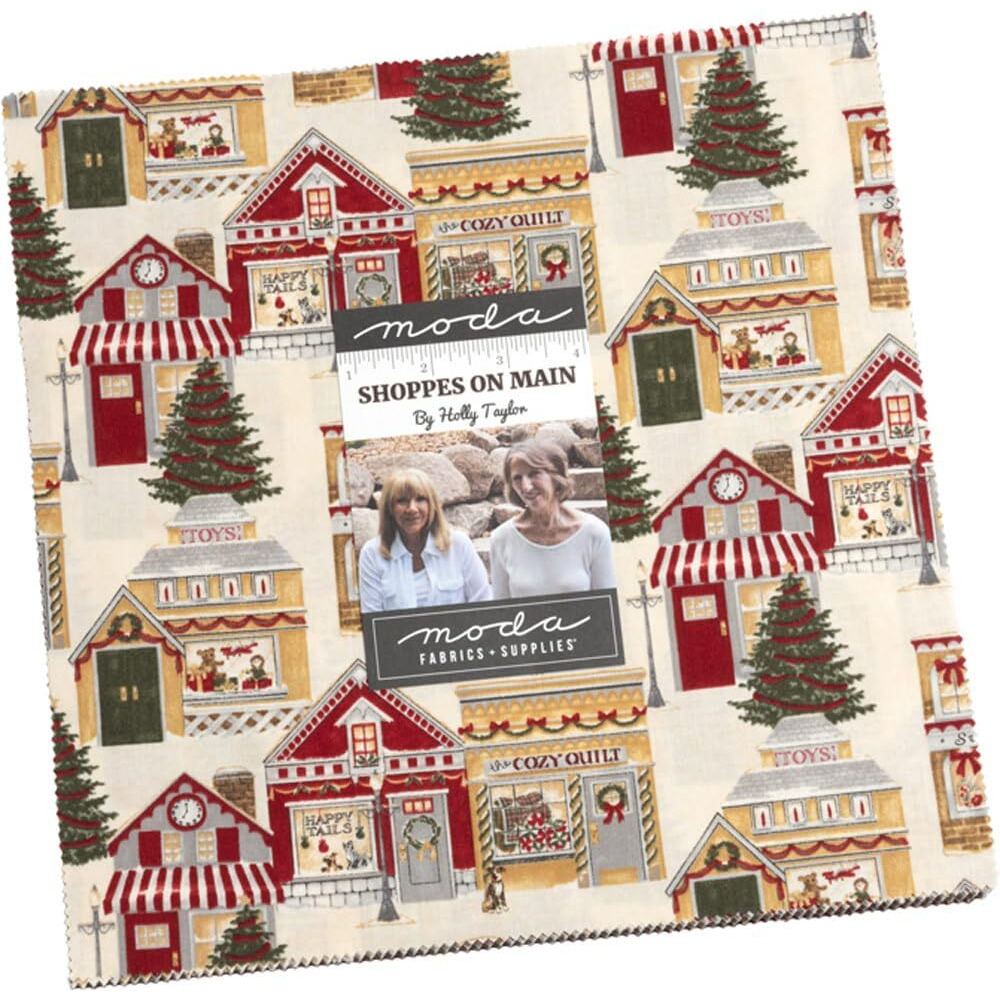 Shoppes On Main Layer Cake  42-10"" Precut Fabric Quilt Squares By Holly Taylor