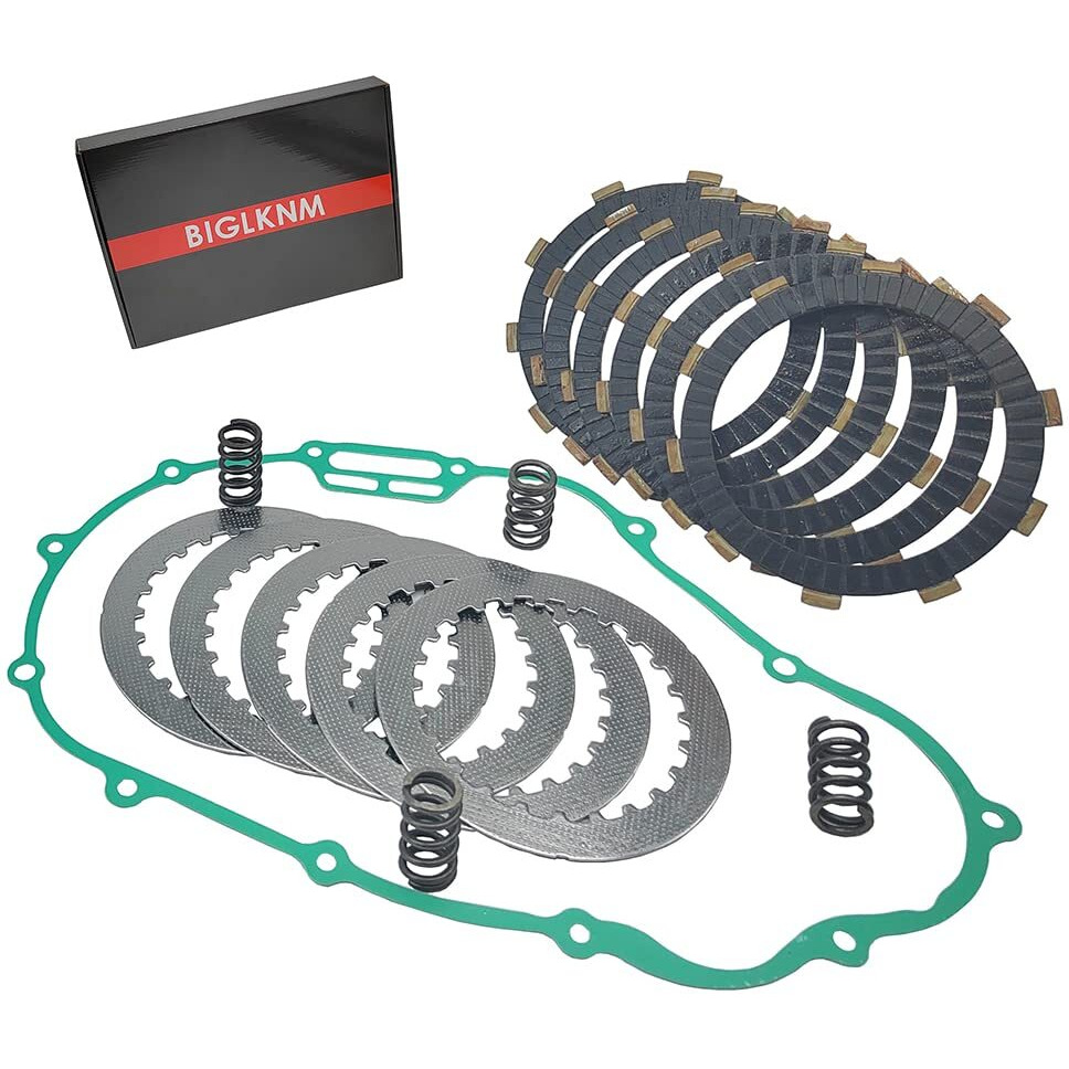 Biglknm Clutch Kit Friction Plates & Heavy Duty Springs Gasket Compatible For Honda Sportrax 300 Trx300Ex 1993-2008 Trx300X 2X4 2009 300Ex 300X