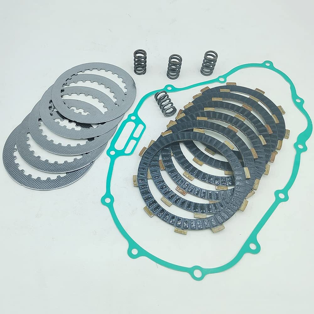 Biglknm Clutch Kit Friction Plates & Heavy Duty Springs Gasket Compatible For Honda Sportrax 300 Trx300Ex 1993-2008 Trx300X 2X4 2009 300Ex 300X