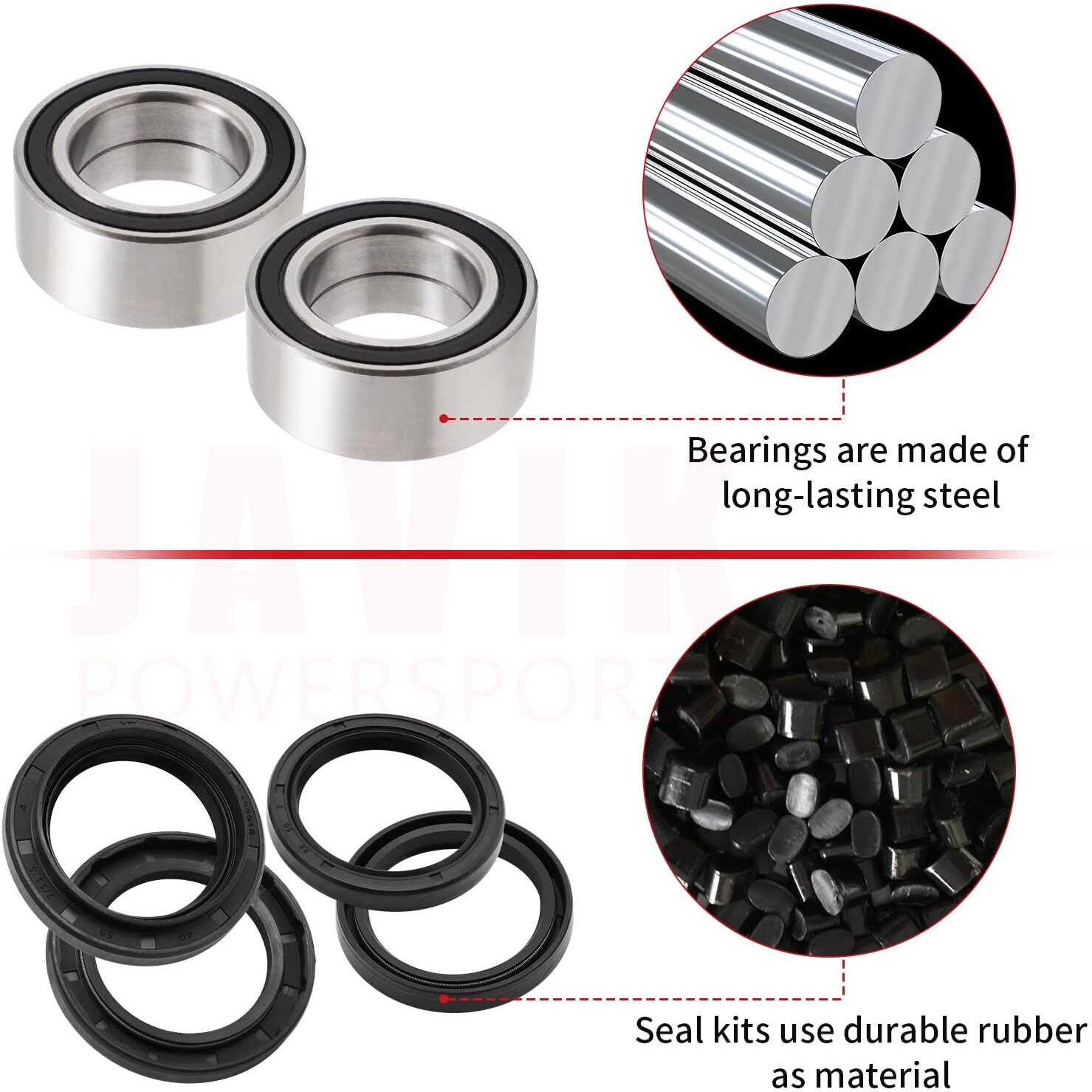 Front Wheel Bearings Seals For Honda Fourtrax 300 Rancher 350 400 420 Only For 4X4  Oem 91051-Hc5-003 91209-Hn2-003 91256-Hc5-003