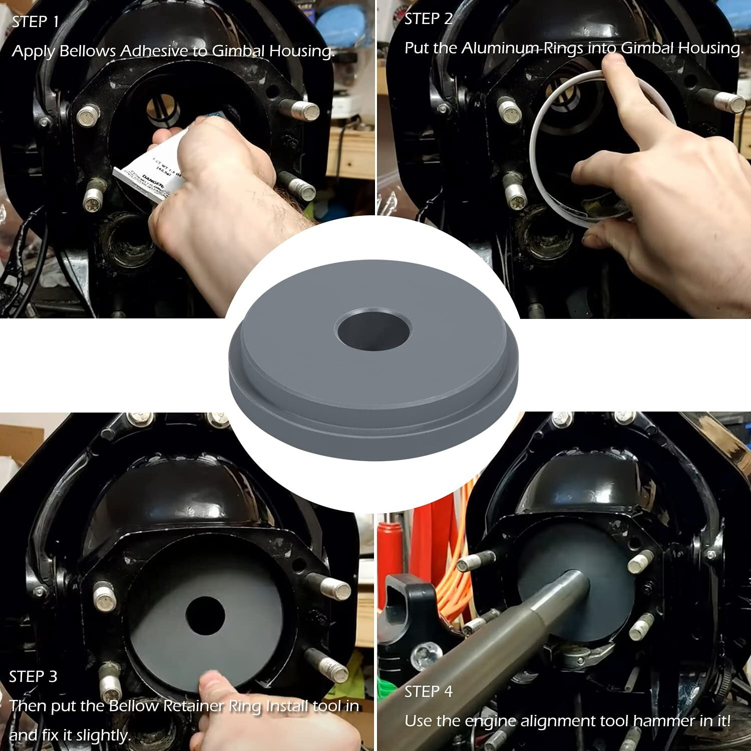 Bellow Retainer Ring Install Tool For Alpha 1 Gen 2  Bravo And Blackhawk U-Joint Bellows Replaces Mercruiser 91-818162  Merc