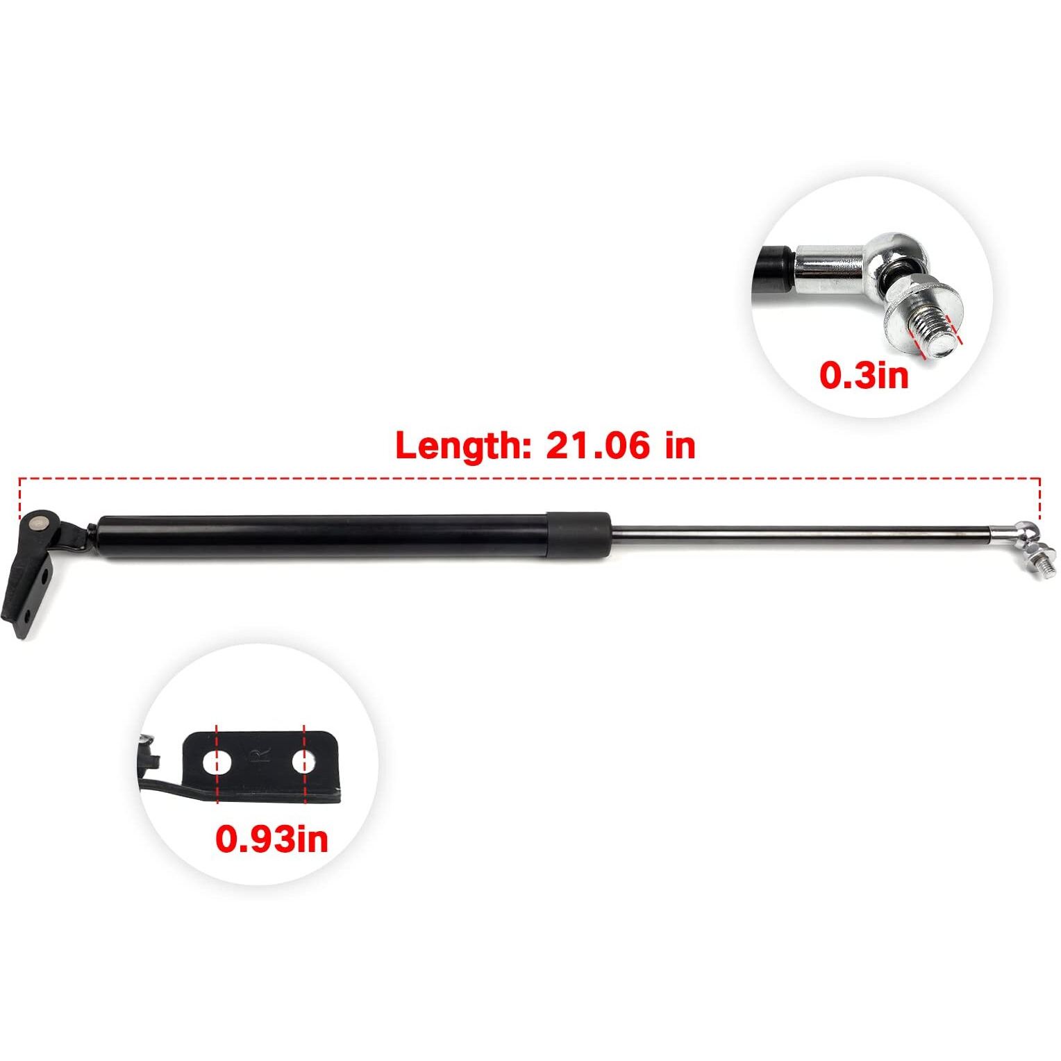 Liftgate Tailgate Rear Door Lift Support Strut Compatible With 2014-2018 Subaru Forester 2.0L 2.5L Bracket Hatch Struts Oe 63269Sg032 63269Sg022