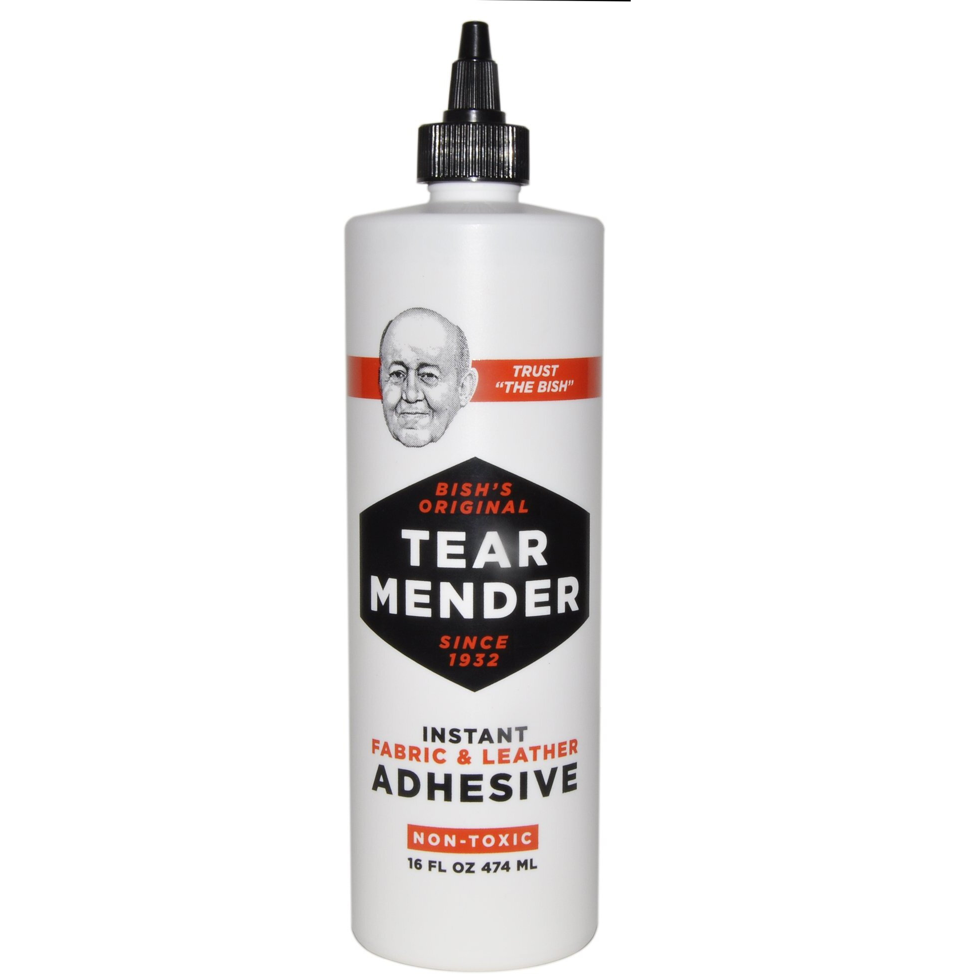 Tear Mender Instant Fabric And Leather Adhesive  16 Oz Bottle  Tg-16