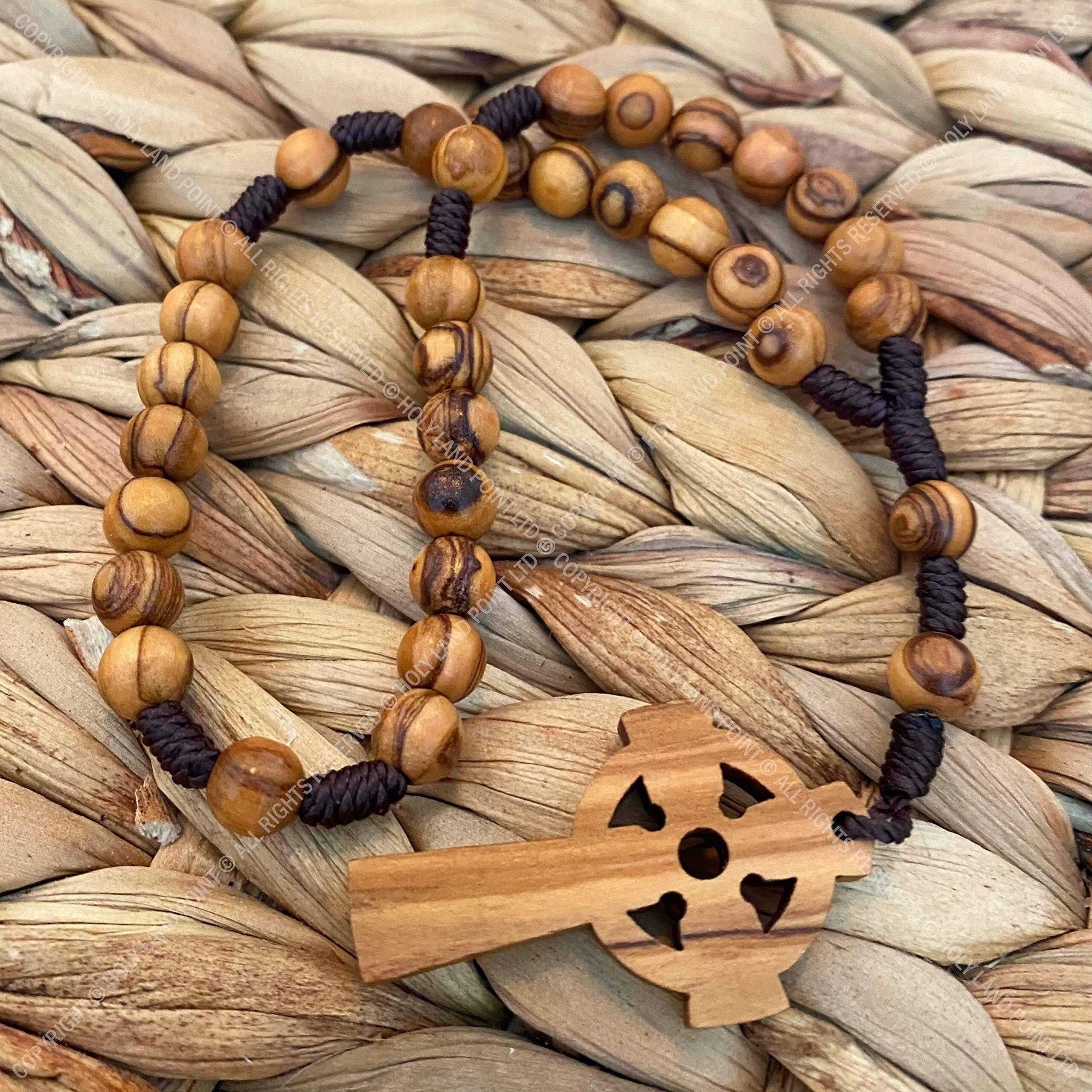 Anglican Prayer Rosary  Anglican Prayer Beads  Holy Land Rosary  Olive Wood Rosary  Prayer Beads