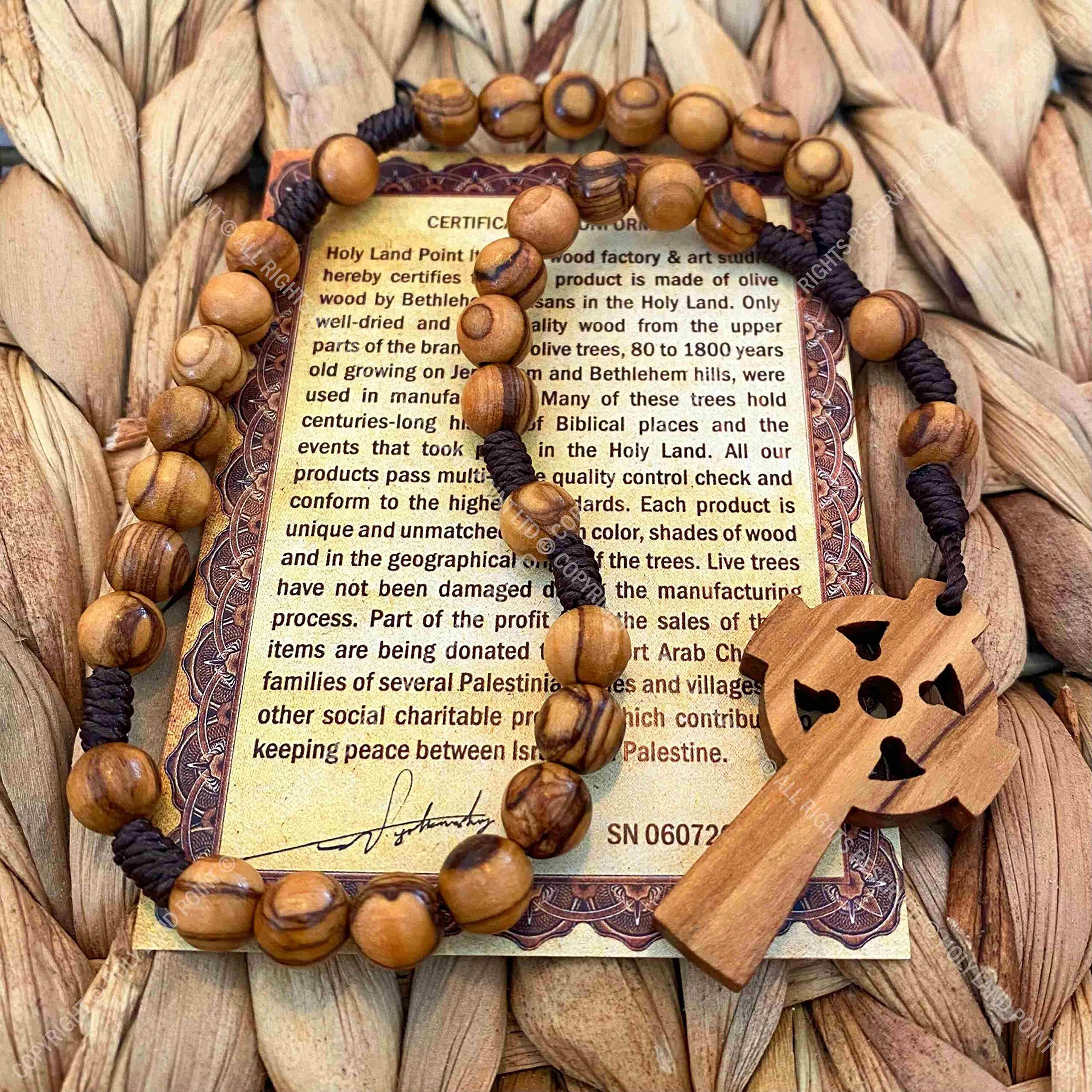 Anglican Prayer Rosary  Anglican Prayer Beads  Holy Land Rosary  Olive Wood Rosary  Prayer Beads