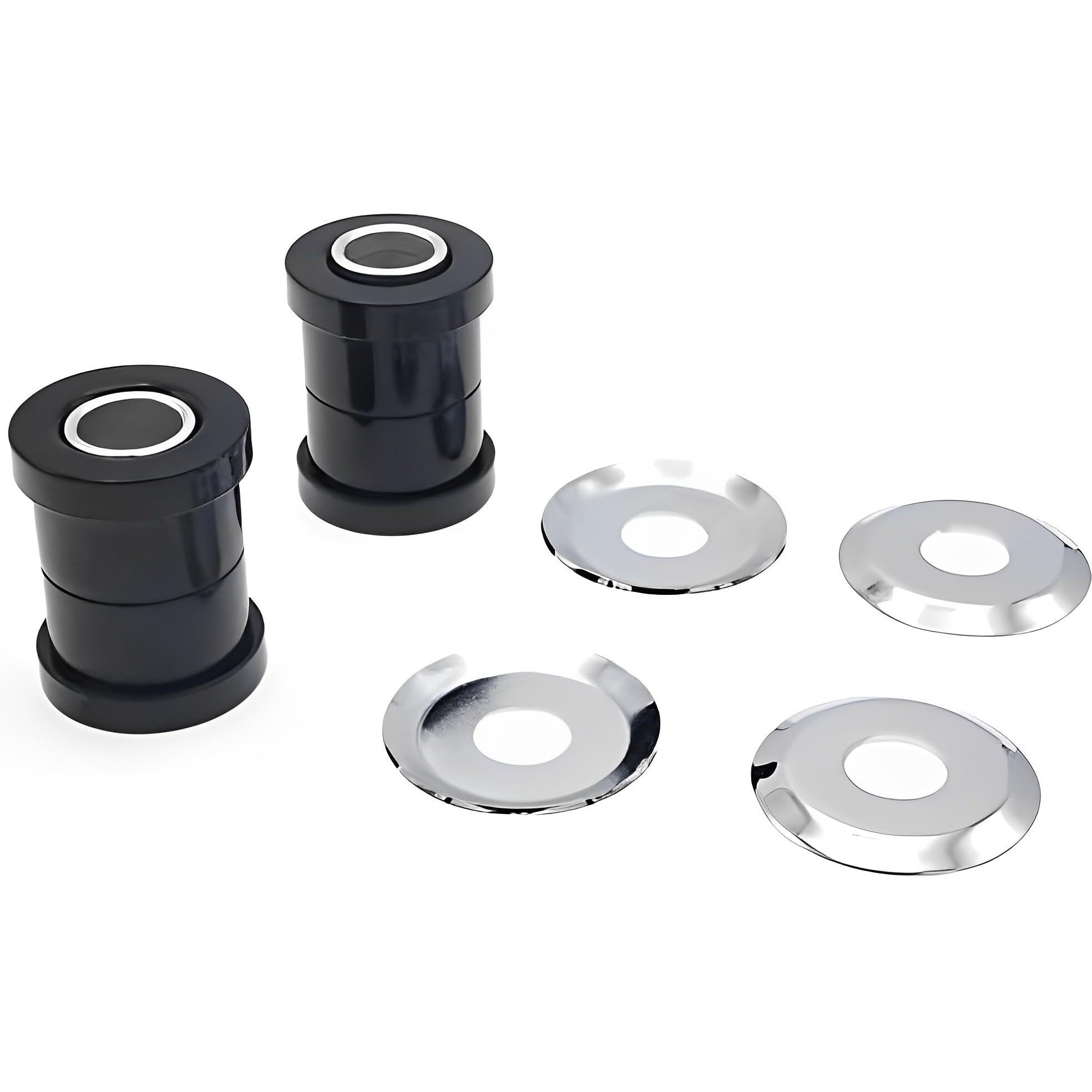 Vpzmt Polyurethane Handlebar Riser Bushings Damper Kit Fits For Harley Davidson Big Twin Dyna 1973-2018  Sportster 1973-2003 (Style-Black)