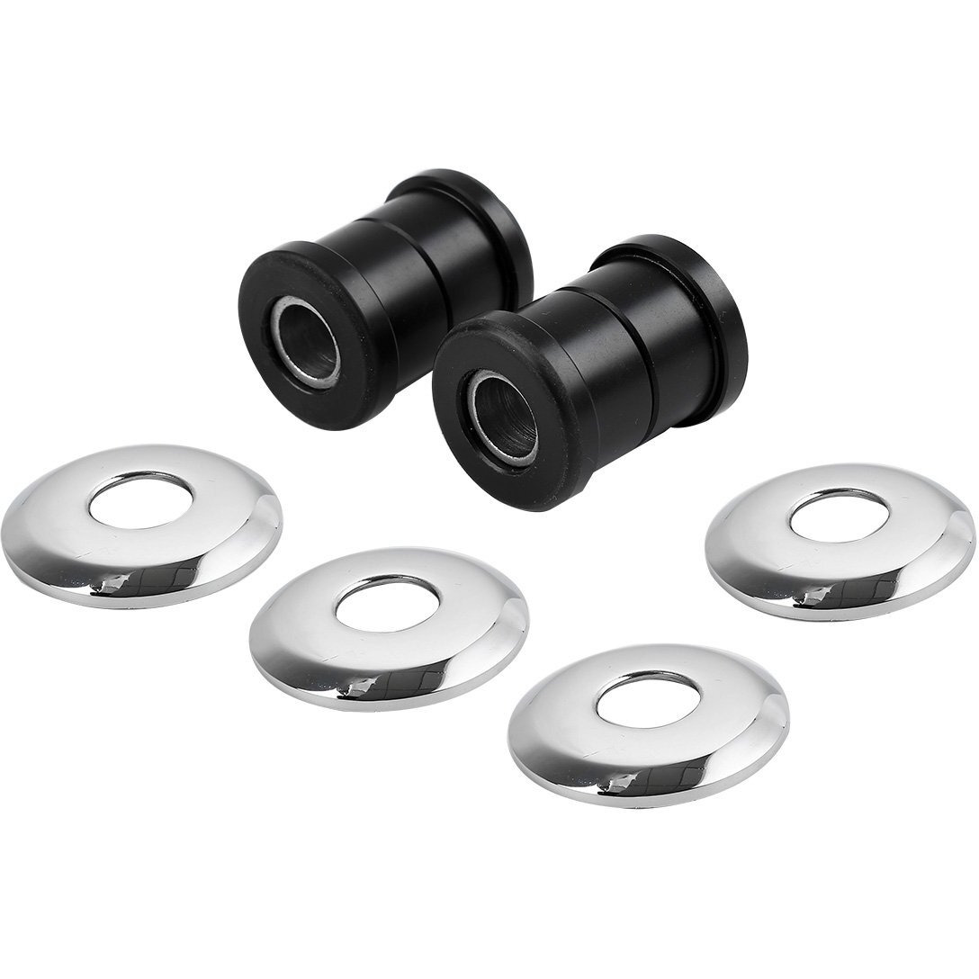Vpzmt Polyurethane Handlebar Riser Bushings Damper Kit Fits For Harley Davidson Big Twin Dyna 1973-2018  Sportster 1973-2003 (Style-Black)