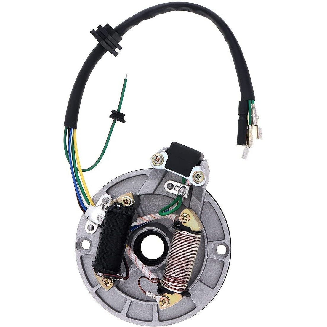 Windance 2 Coil Ignition Magneto Stator Plate For 50Cc 70Cc 90Cc 110Cc 125Cc Chinese Dirt Bike Taotao Kazuma Ssr Baja Atv Quad 4 Wheeler