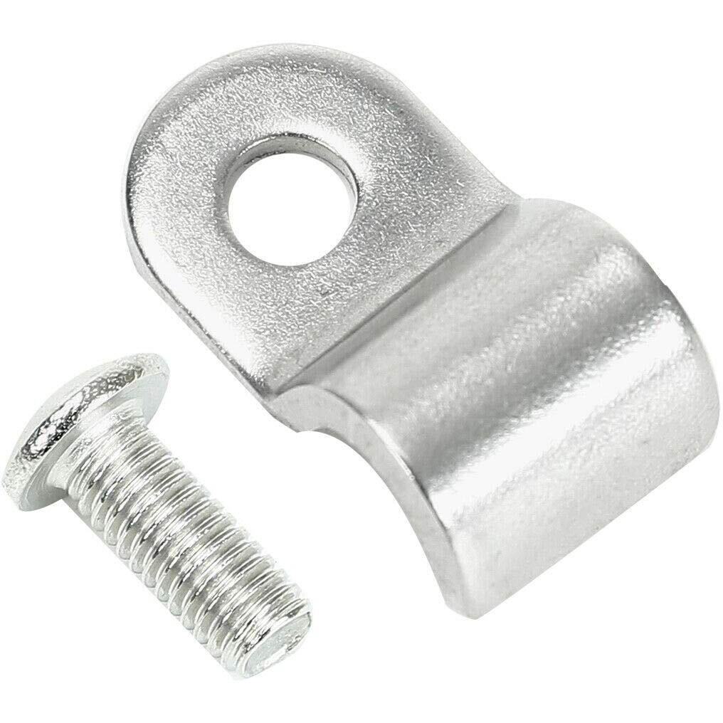 Superfastracing 24Pcs 1/4"" Stainless Steel Brake Line Clamp & Screw Street Rod Custom Dune Buggy