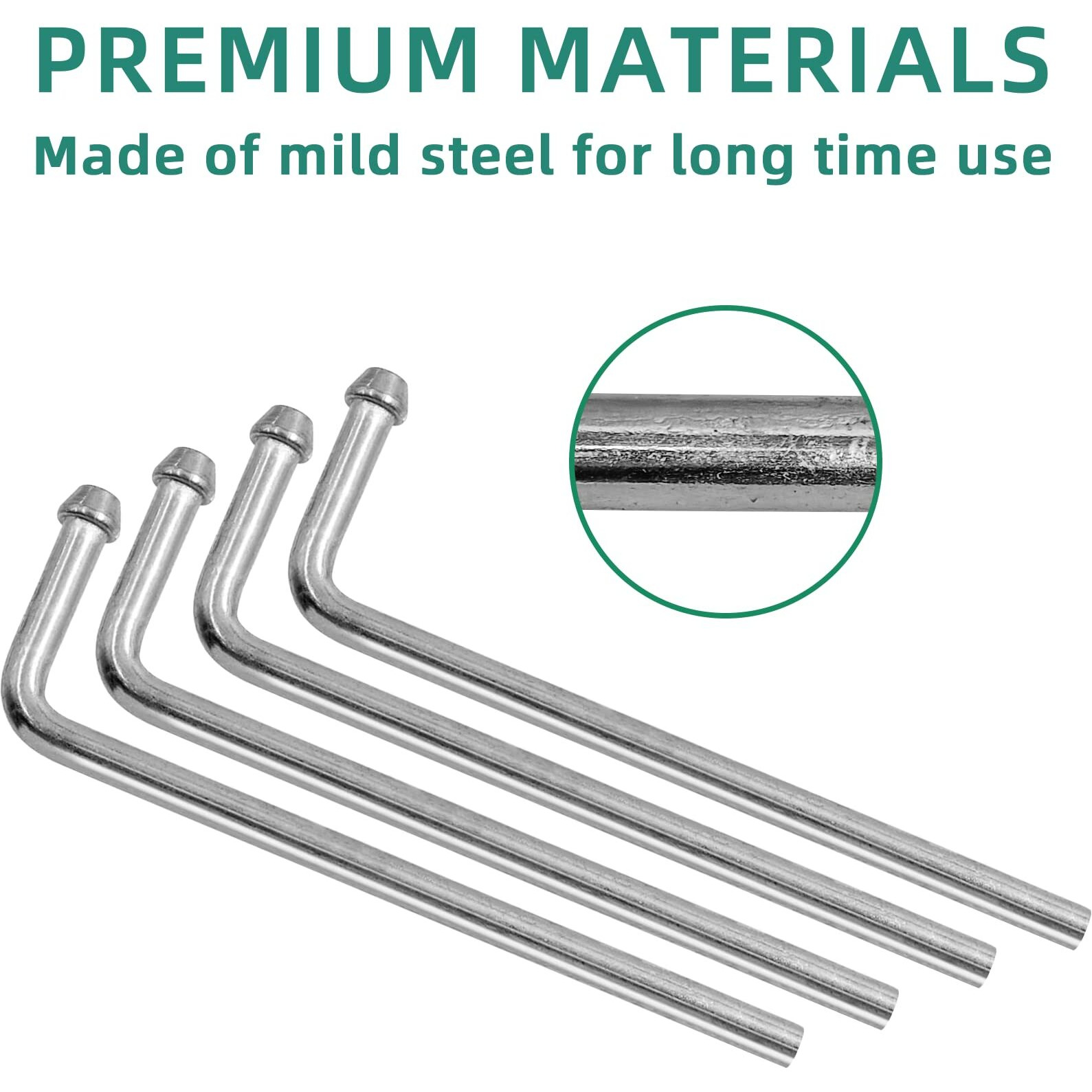 Haoxaoon Exhaust Hanger Rods Universal Use Weld On Exhaust Hanger 4 Pcs 9.5"" Long