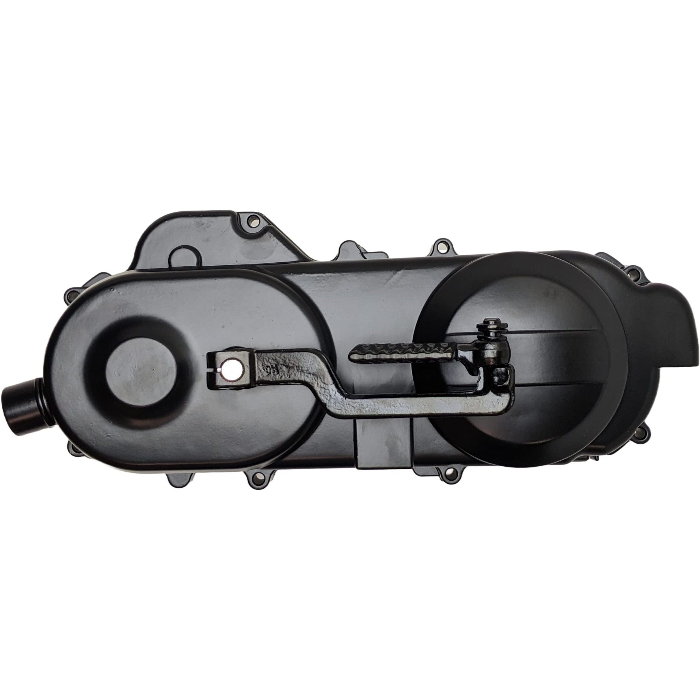 Complete 49Cc 50Cc Short Kick Start Driver Cover Case Crankcase Assembly With Internal Gears And Kick Start Lever For Scooter Mopeds 139Qmb Gy6 (Short Case Cover)