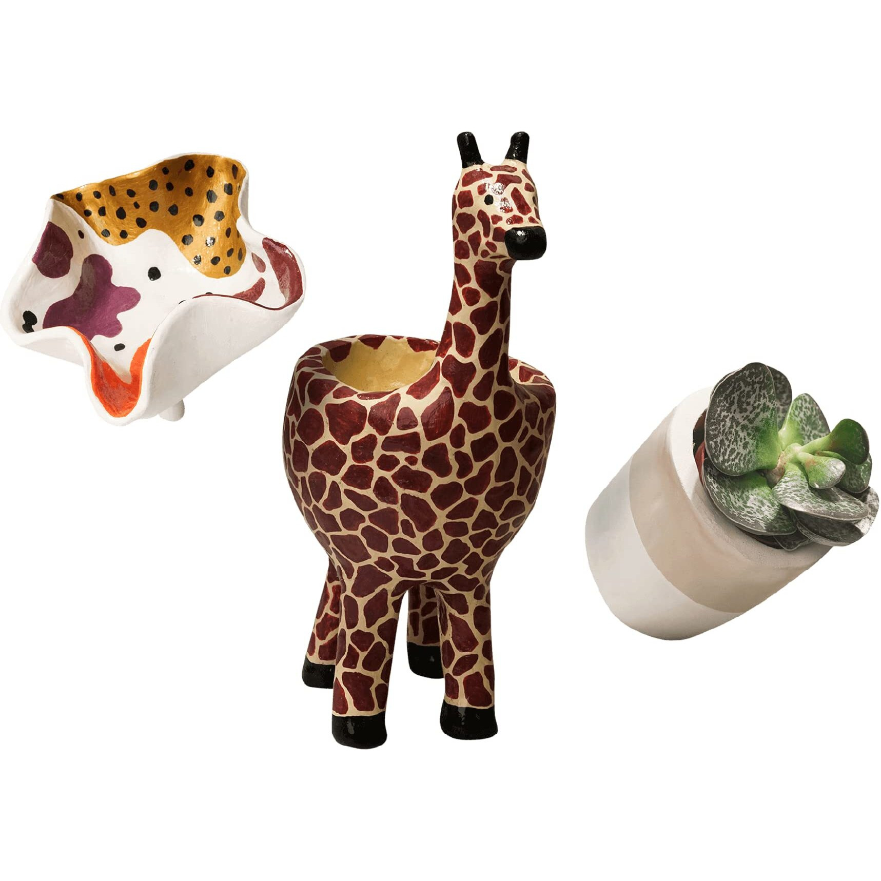 Sculpd Pottery Starter Kit - Air Dry Clay With Gloss Varnish  Tools  Paints And Brushes For Beginners. Step-By-Step Guide Included.