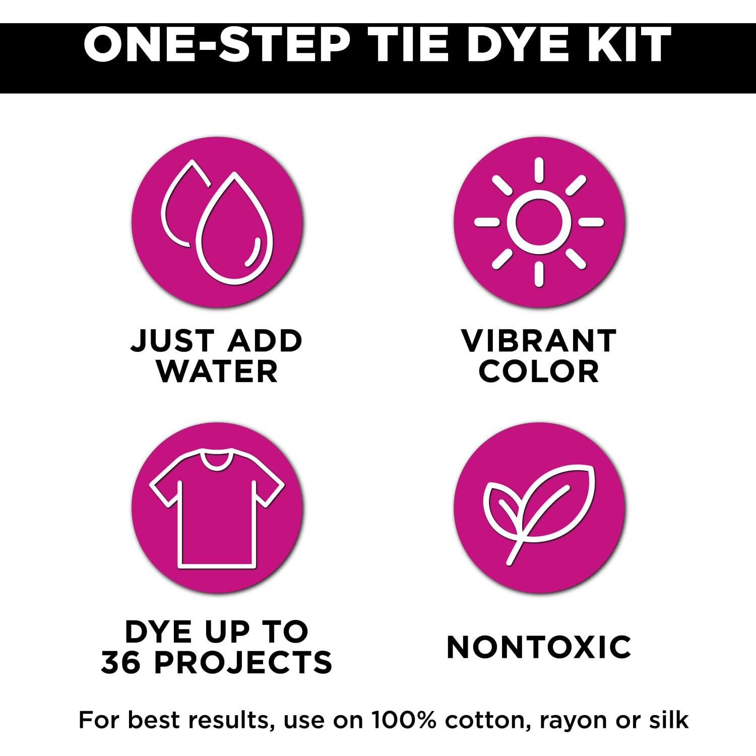 Tulip One-Step Tie-Dye Pastel Party Kit  Easy Group Activity  Permanent Designs  12 Colors